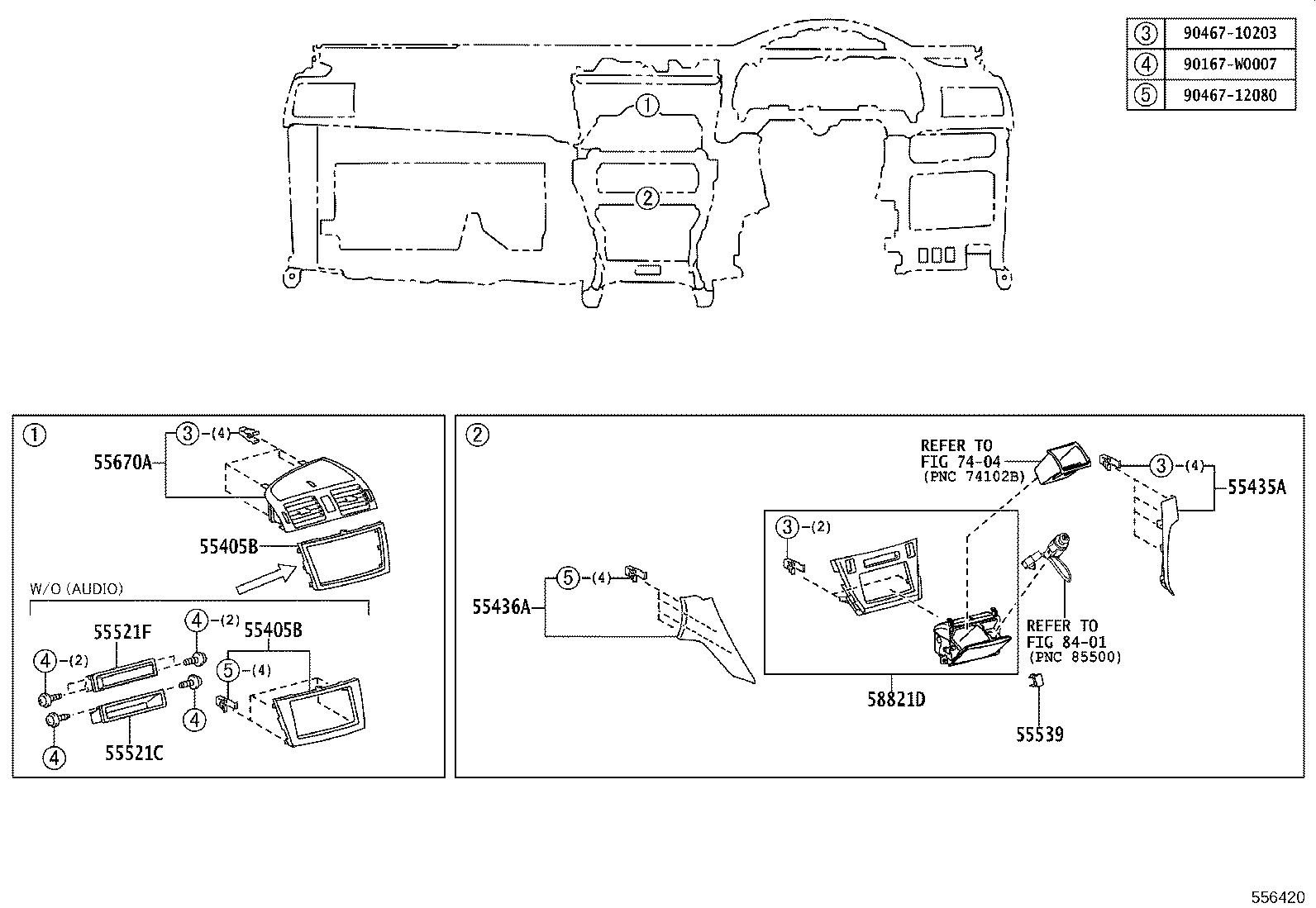 55401-05090-C0 PAD SUB-ASSY, INSTRUMENT PANEL SAFETY product image