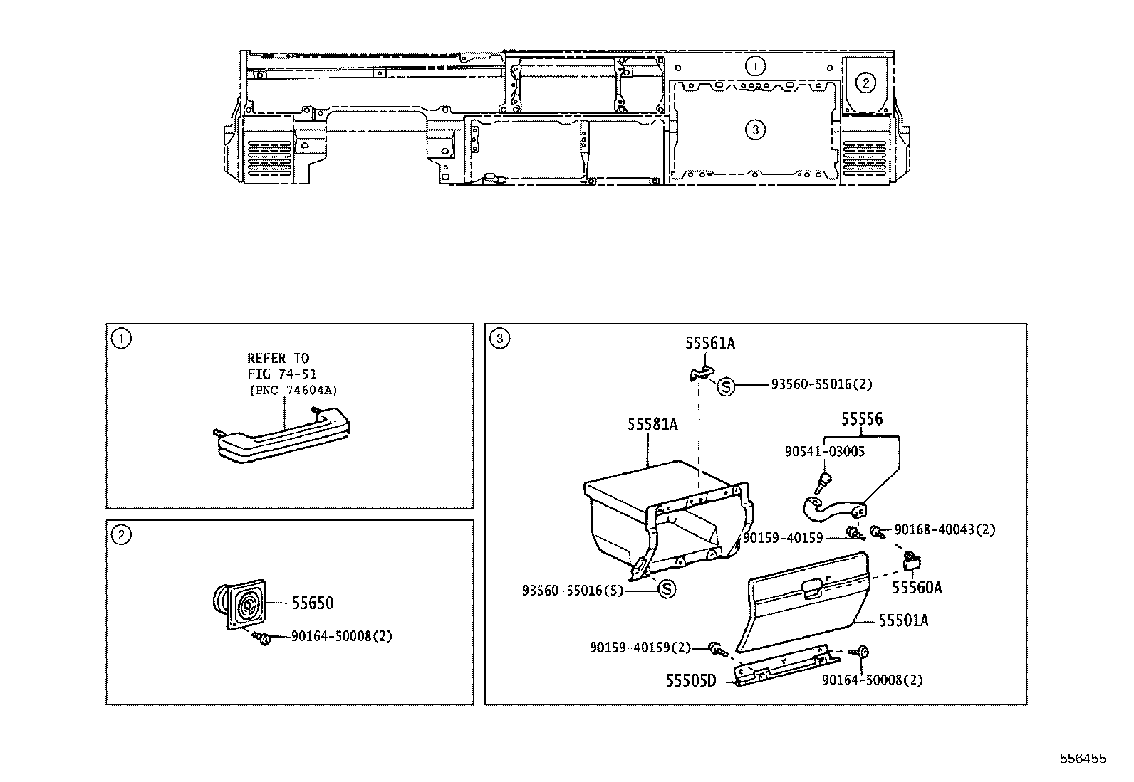 55304-60061 BRACKET SUB-ASSY, INSTRUMENT PANEL BRACKET MOUNTING product image