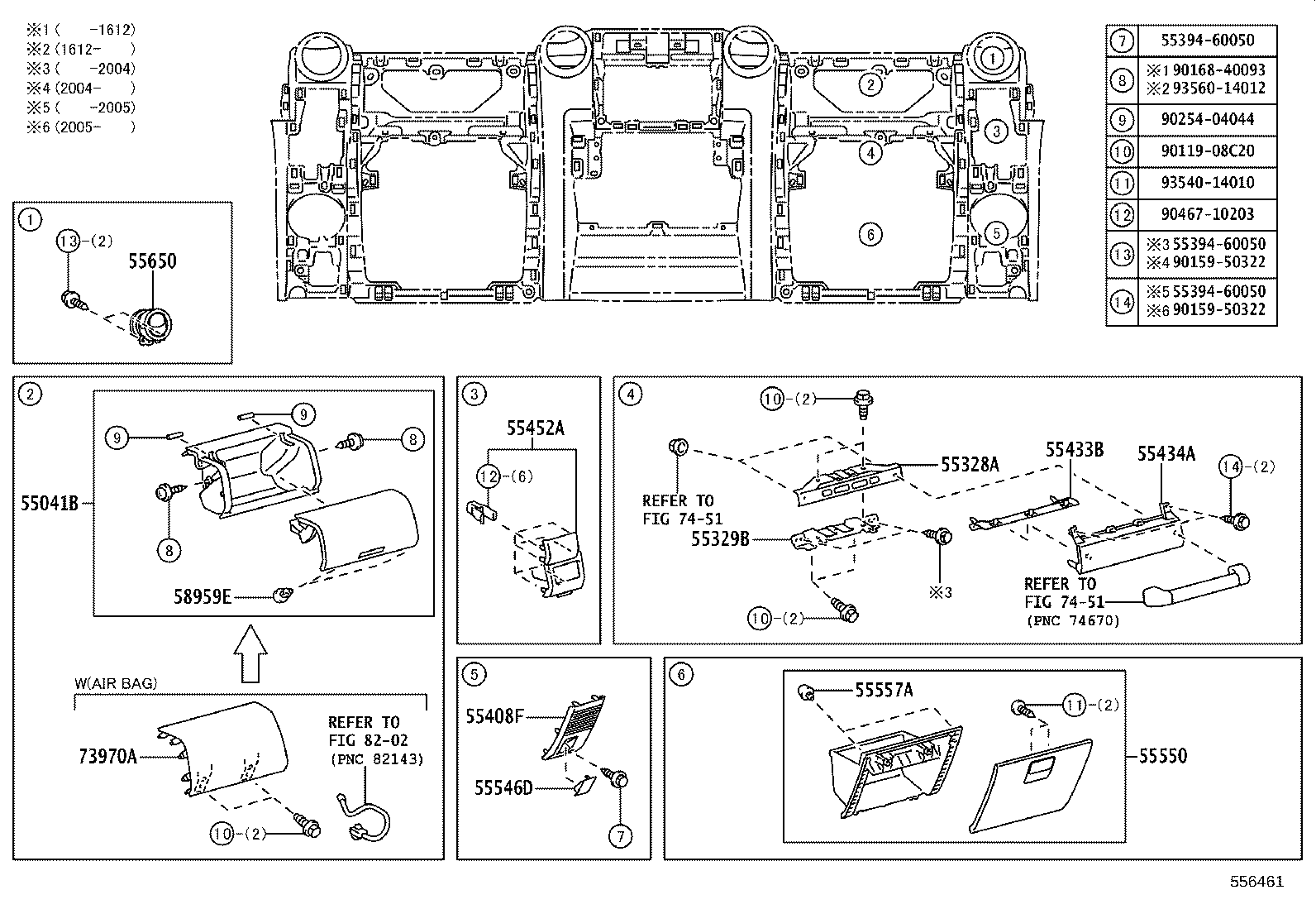 55304-60061 BRACKET SUB-ASSY, INSTRUMENT PANEL BRACKET MOUNTING product image