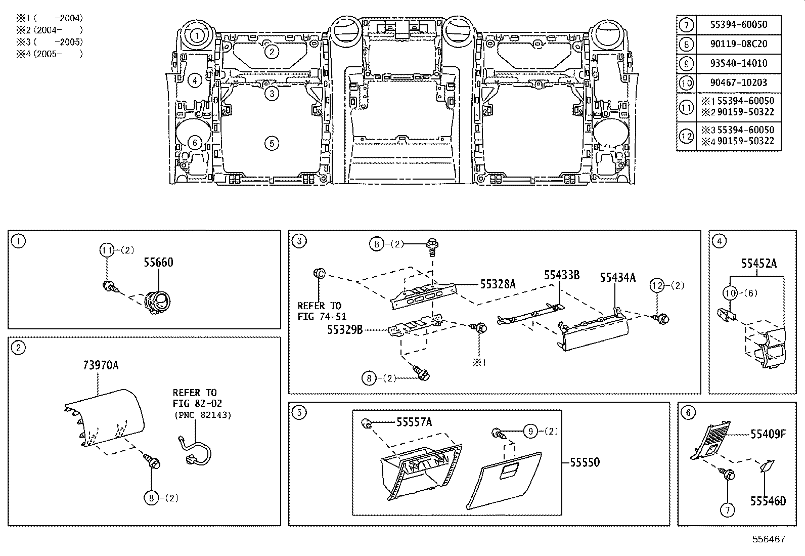 55304-60061 BRACKET SUB-ASSY, INSTRUMENT PANEL BRACKET MOUNTING product image