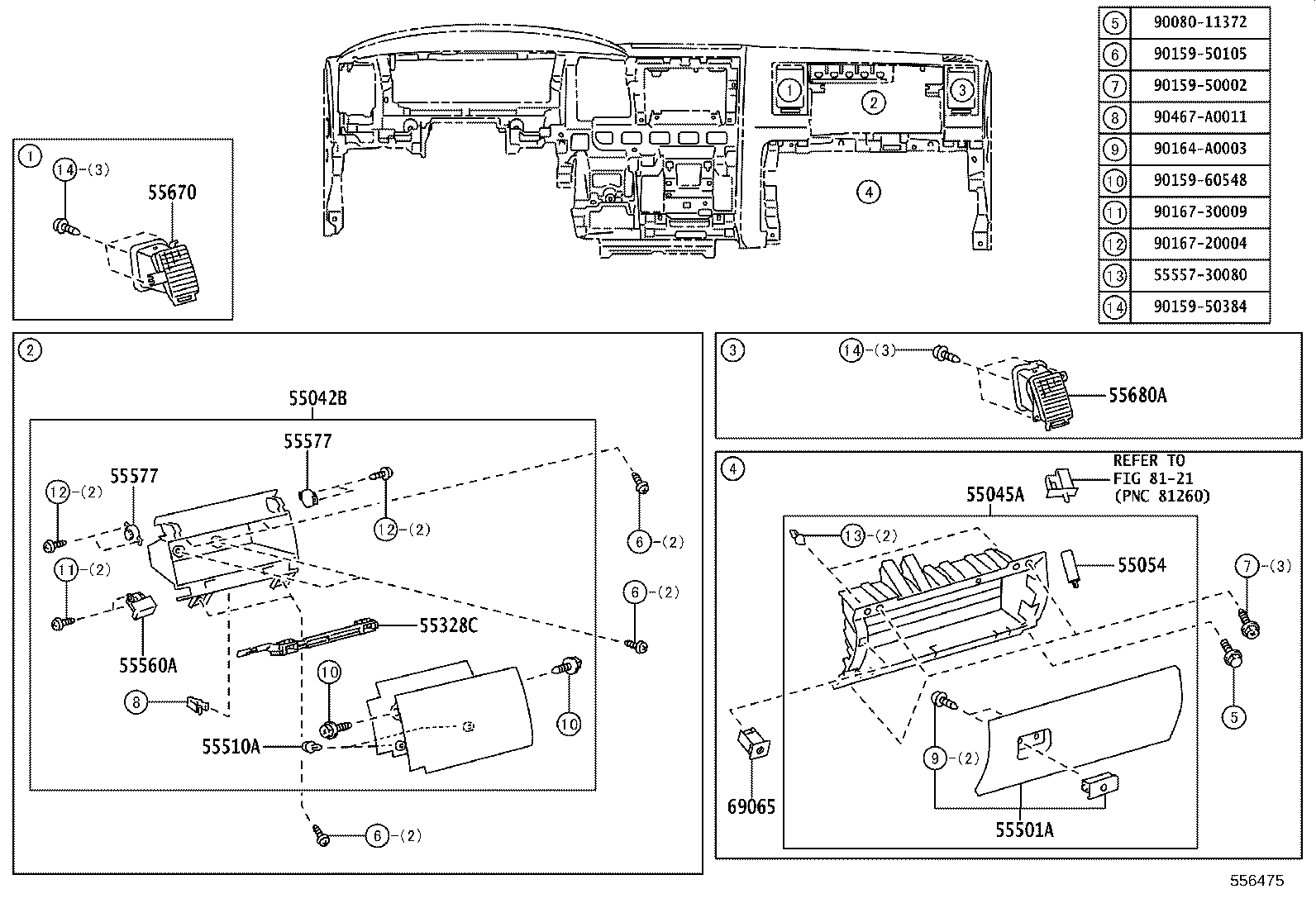 69065-0C020 CYLINDER SUB-ASSY, AIR BAG CUT OFF SW product image