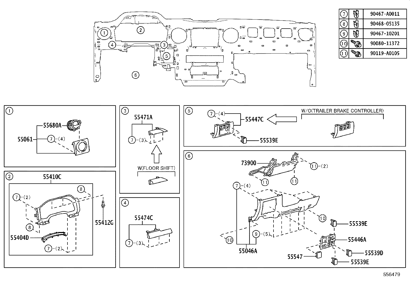 69065-0C020 CYLINDER SUB-ASSY, AIR BAG CUT OFF SW product image