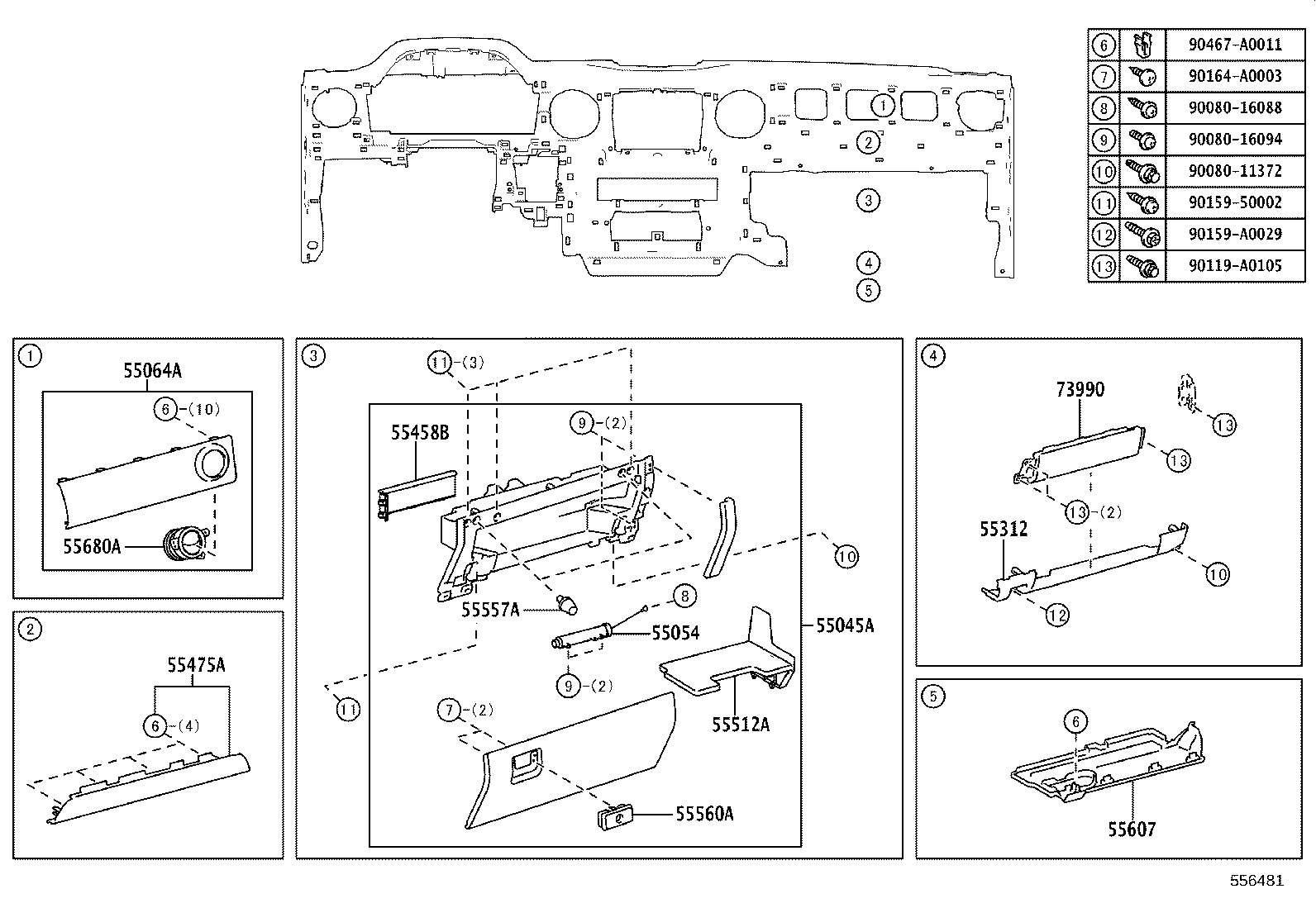 69065-0C020 CYLINDER SUB-ASSY, AIR BAG CUT OFF SW product image