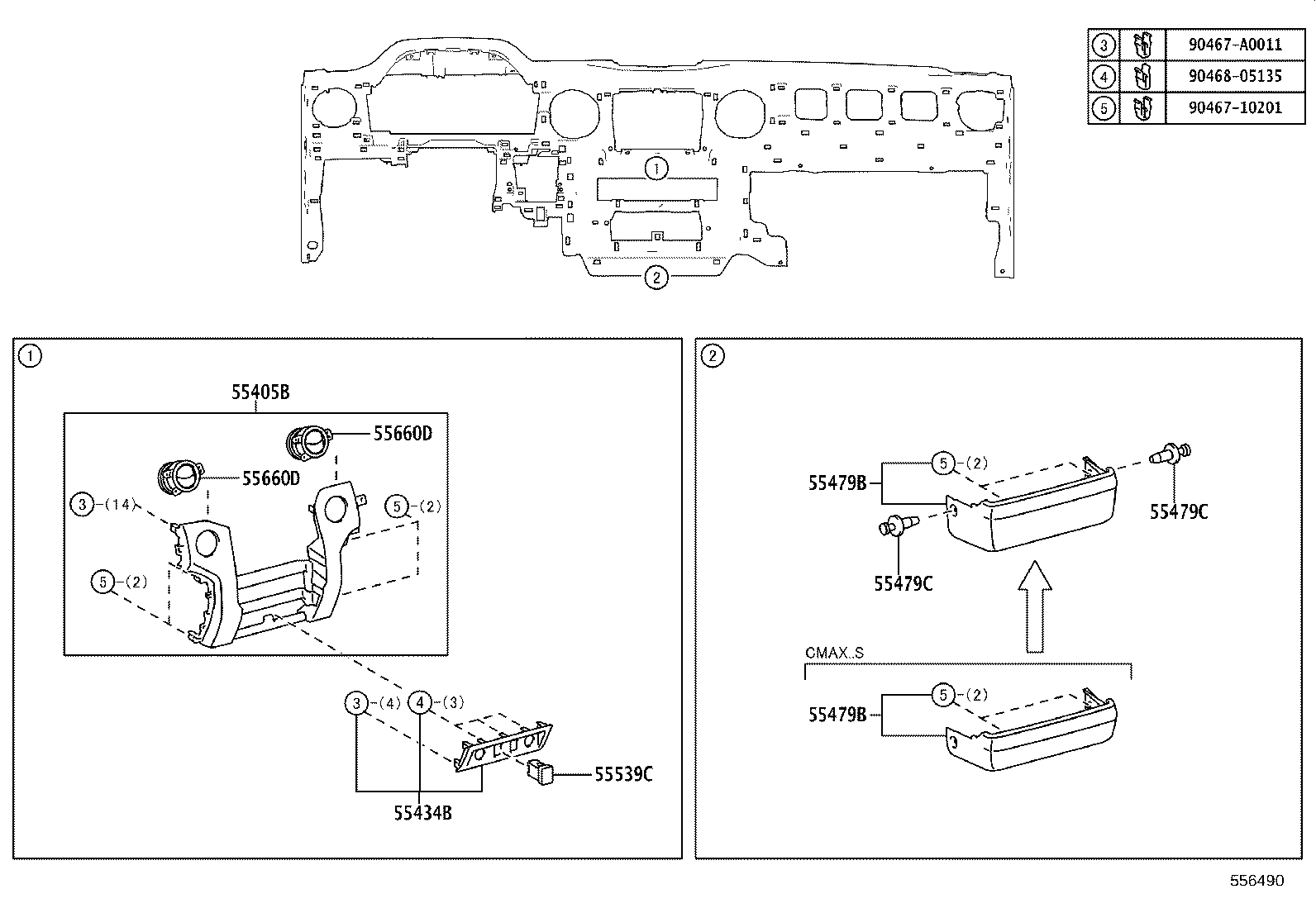 69065-0C020 CYLINDER SUB-ASSY, AIR BAG CUT OFF SW product image