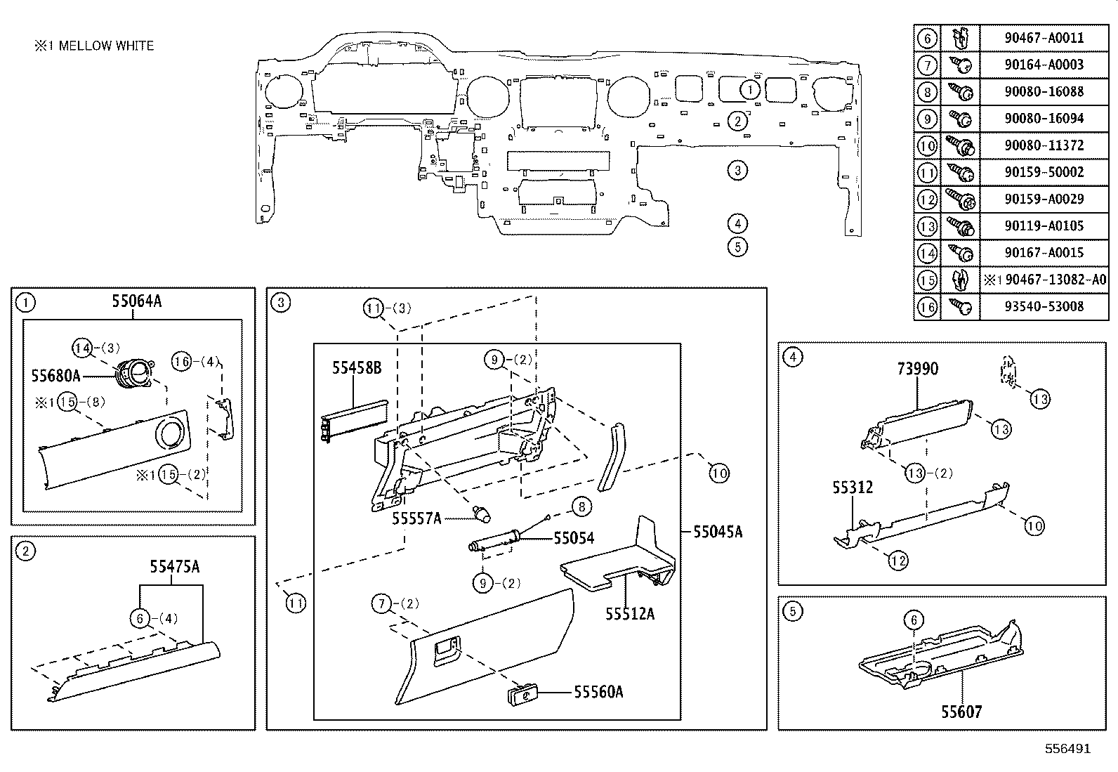 69065-0C020 CYLINDER SUB-ASSY, AIR BAG CUT OFF SW product image