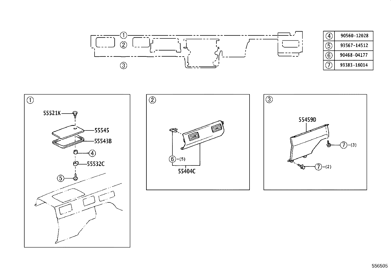 55366-37020 BRACKET, RADIO MOUNTING, NO.1 product image