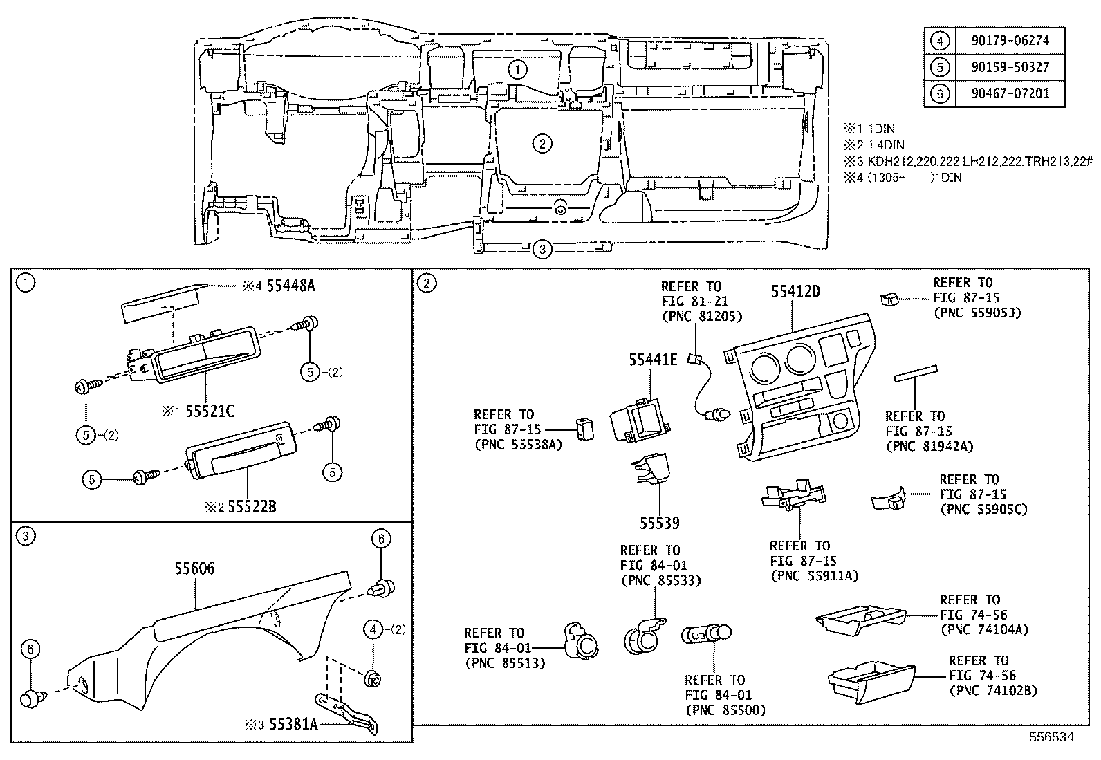 55404-26410 PANEL SUB-ASSY, INSTRUMENT CLUSTER FINISH, NO.2 product image