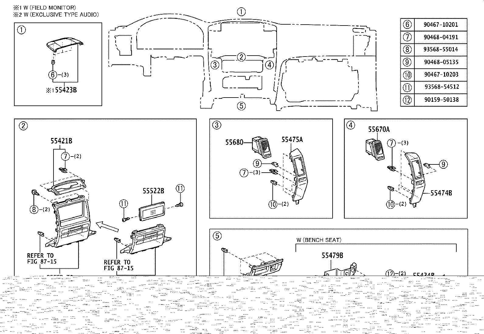55461-0G010 ORNAMENT, INSTRUMENT PANEL product image