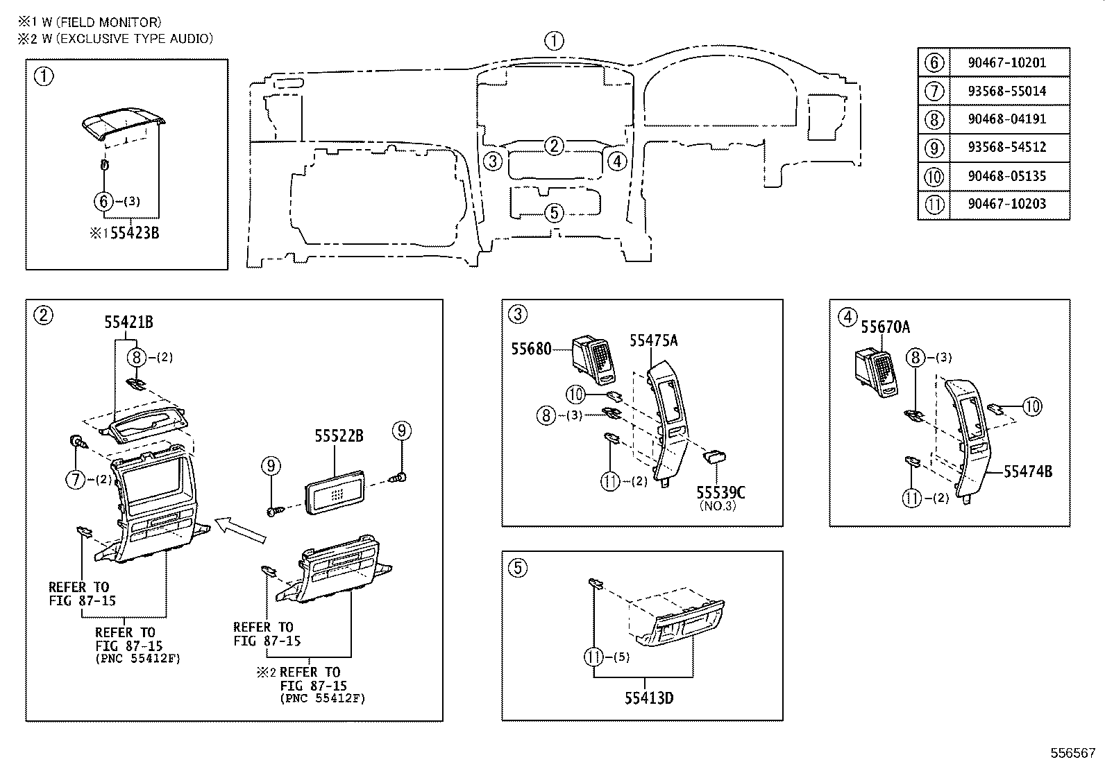 55330-60180 REINFORCEMENT, INSTRUMENT PANEL product image