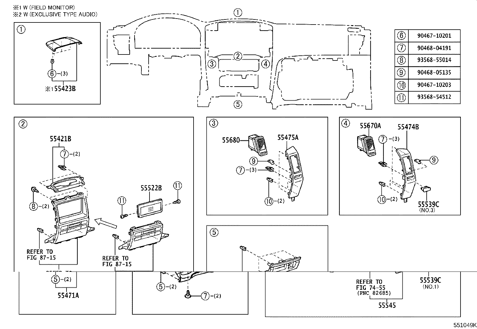 55330-60180 REINFORCEMENT, INSTRUMENT PANEL product image
