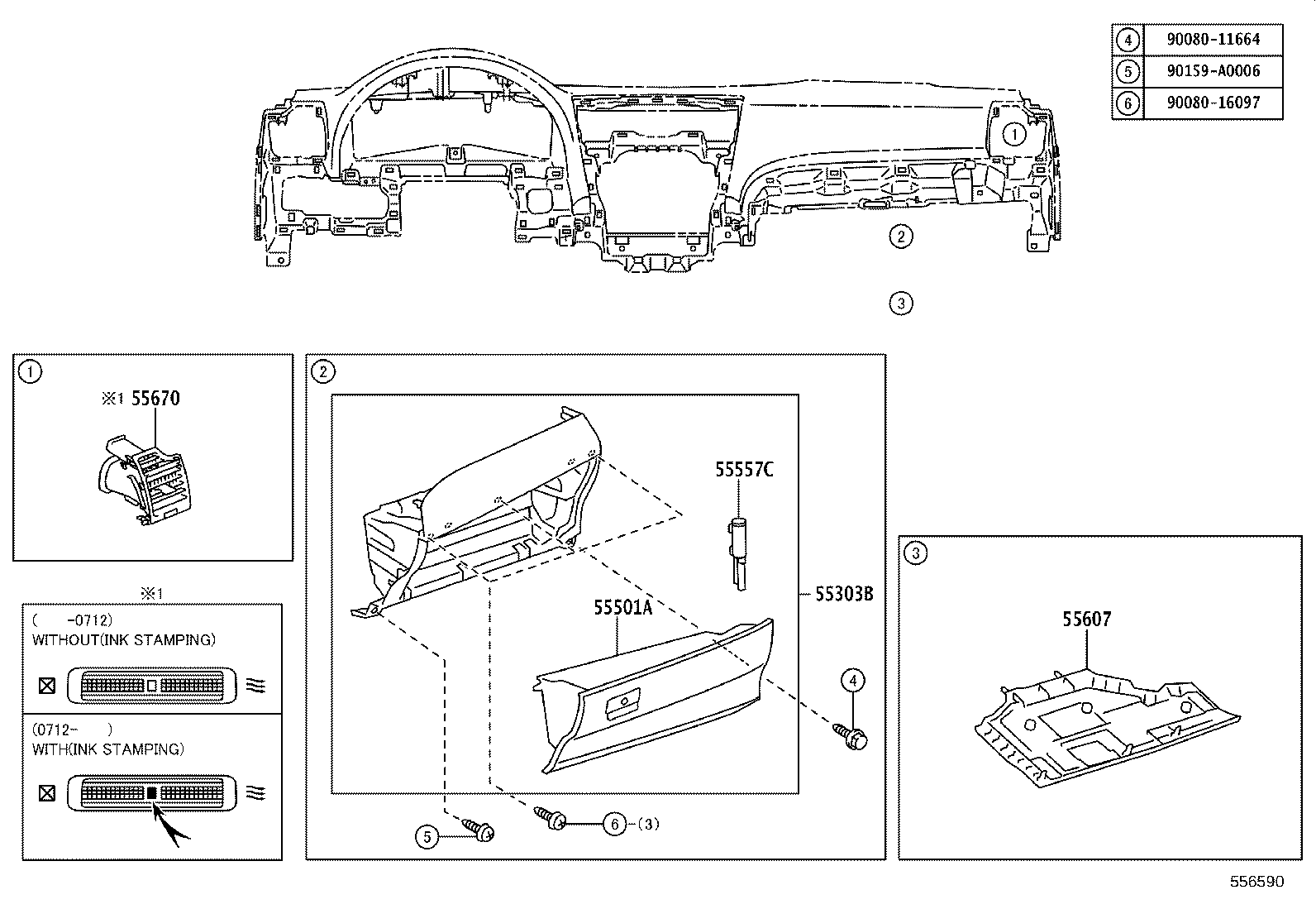 90080-46331 CLIP, PANEL, INSTRUMENT CLUSTER FINISH, END product image