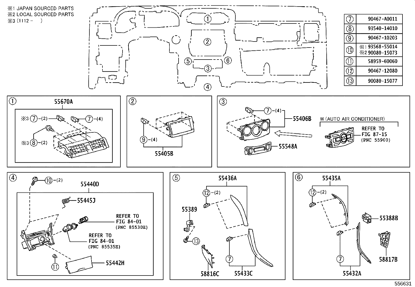 55660-02090-B0 REGISTER ASSY, INSTRUMENT PANEL, NO.2 product image