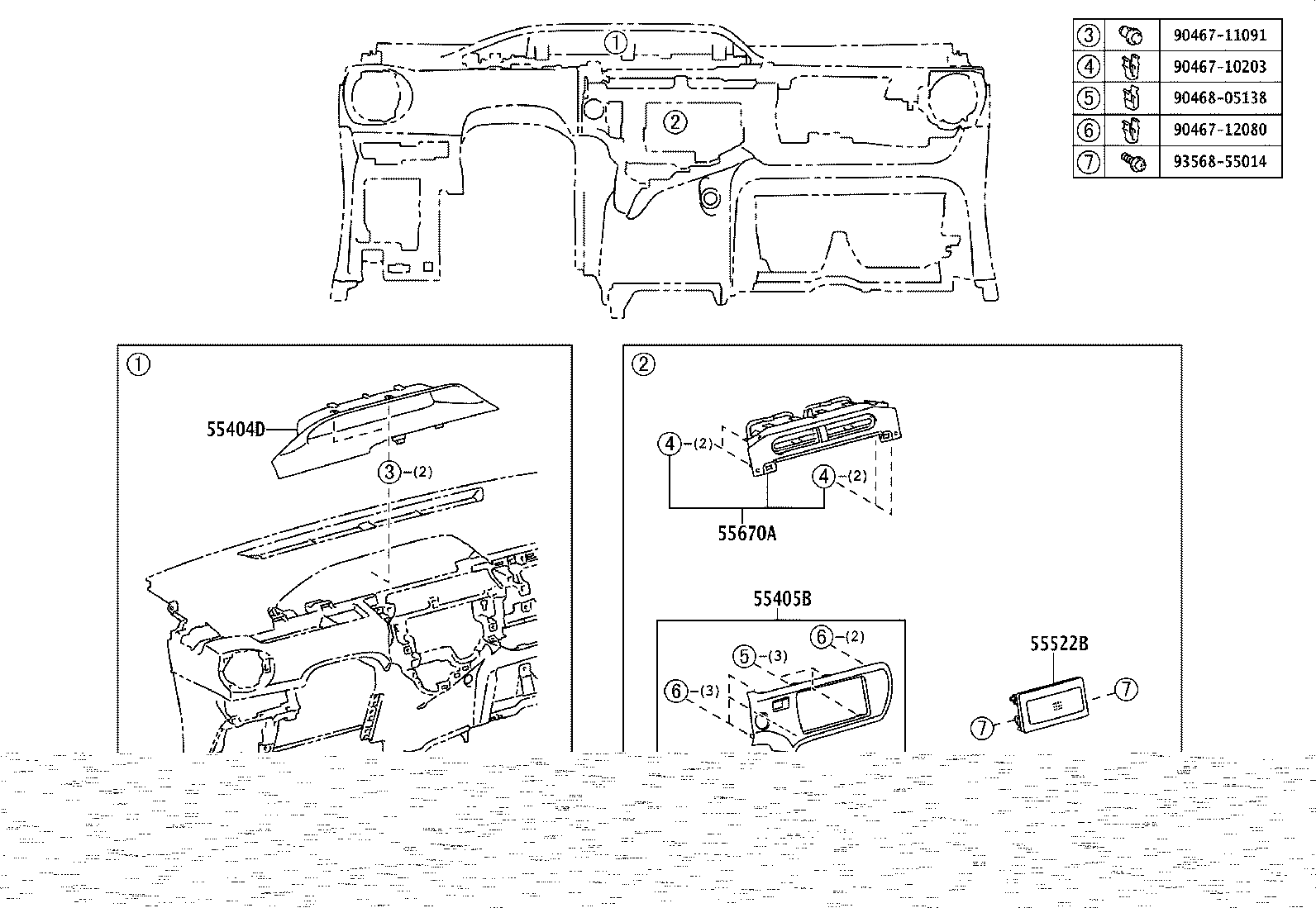 55330-52680 REINFORCEMENT ASSY, INSTRUMENT PANEL product image