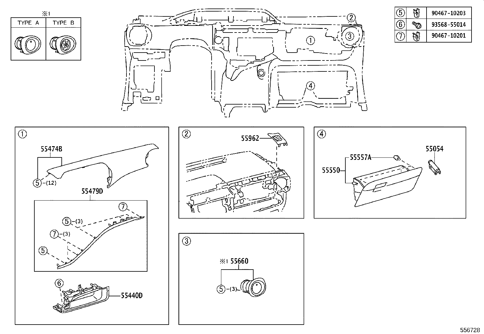 55330-52680 REINFORCEMENT ASSY, INSTRUMENT PANEL product image
