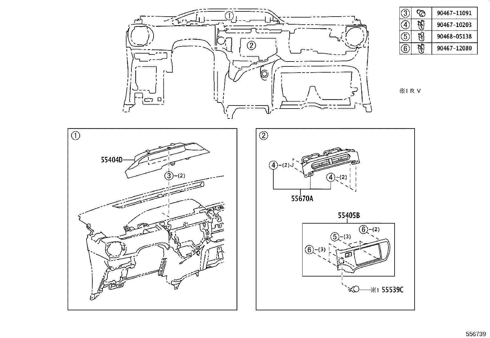 55330-52820 REINFORCEMENT ASSY, INSTRUMENT PANEL product image