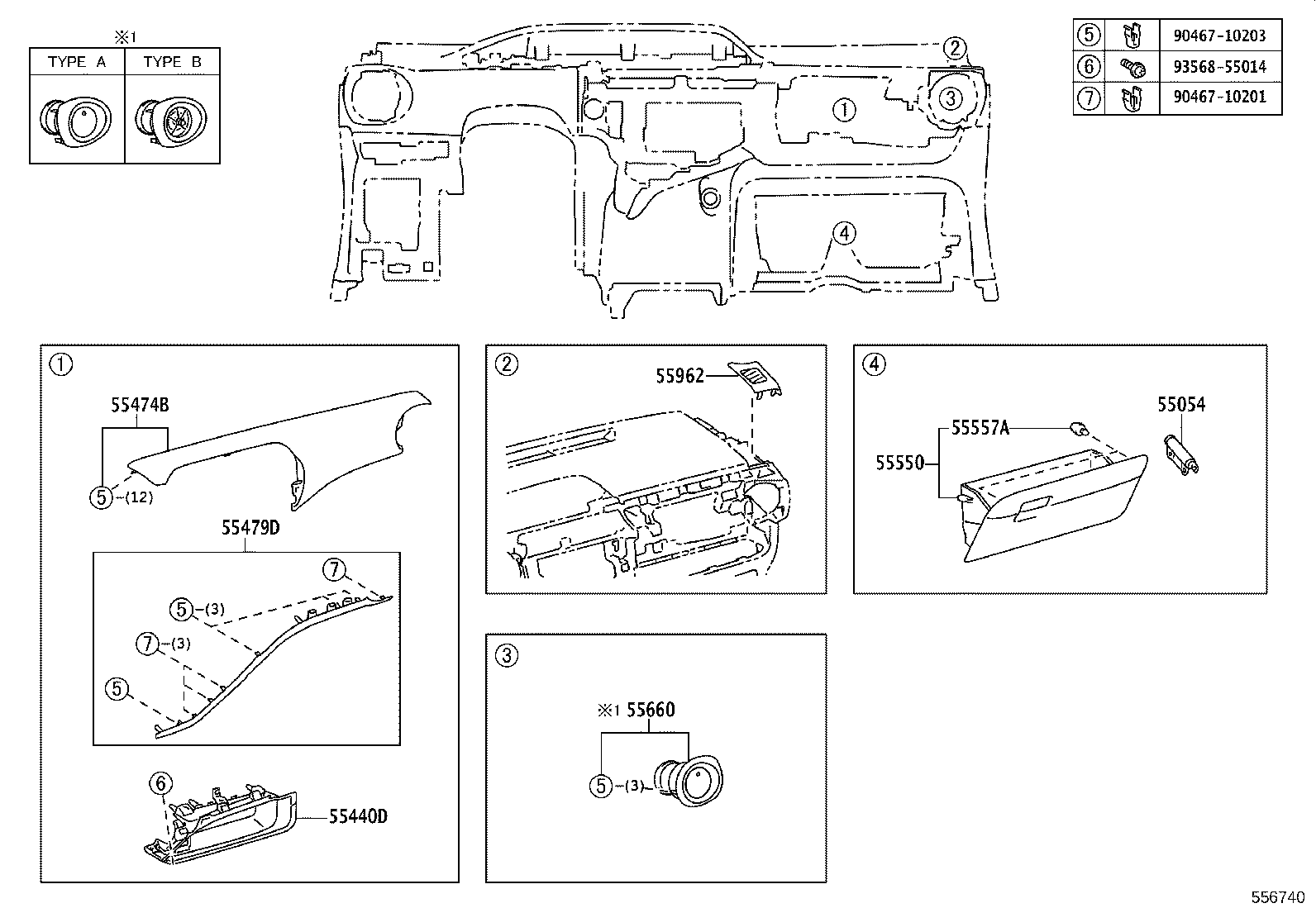 55330-52820 REINFORCEMENT ASSY, INSTRUMENT PANEL product image