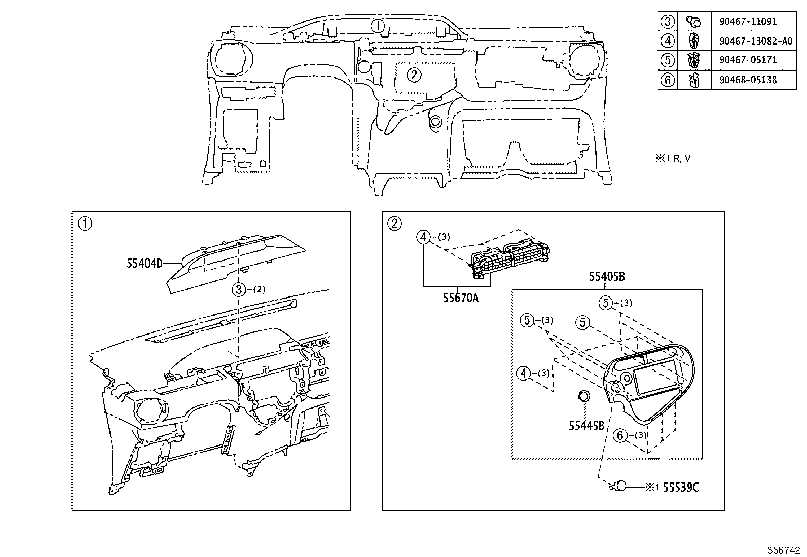 55330-52820 REINFORCEMENT ASSY, INSTRUMENT PANEL product image