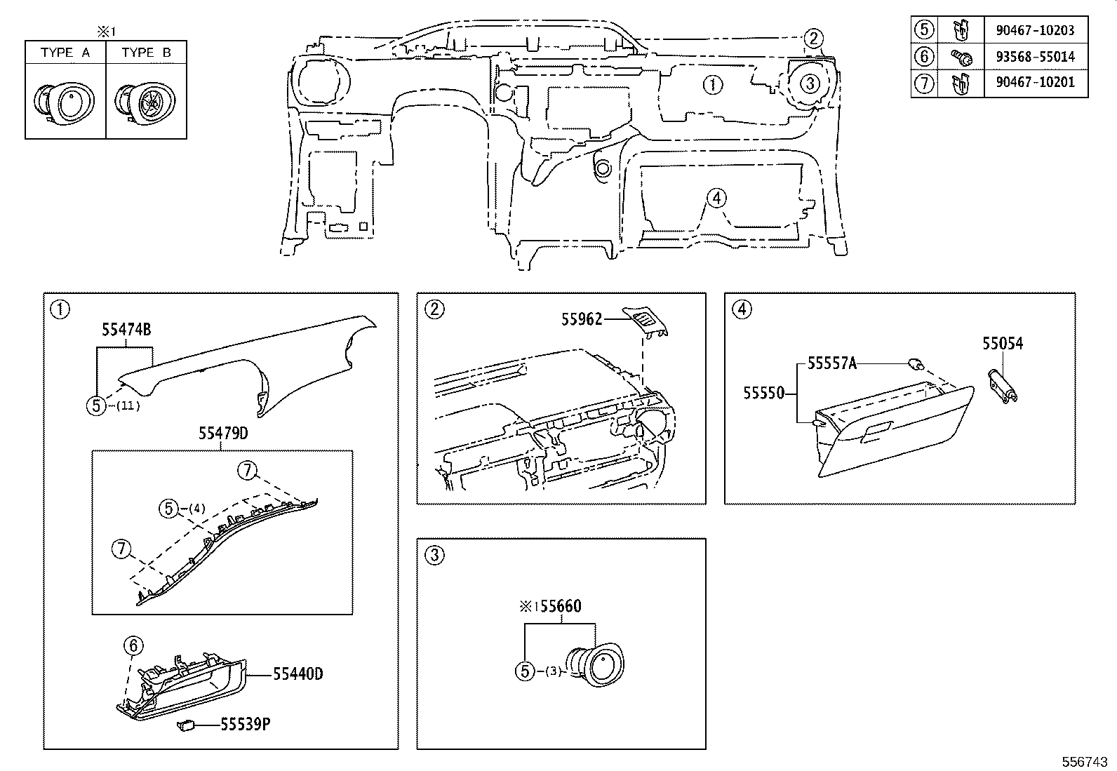 55330-52820 REINFORCEMENT ASSY, INSTRUMENT PANEL product image