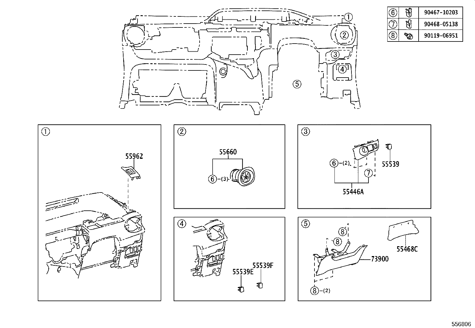 55330-52680 REINFORCEMENT ASSY, INSTRUMENT PANEL product image