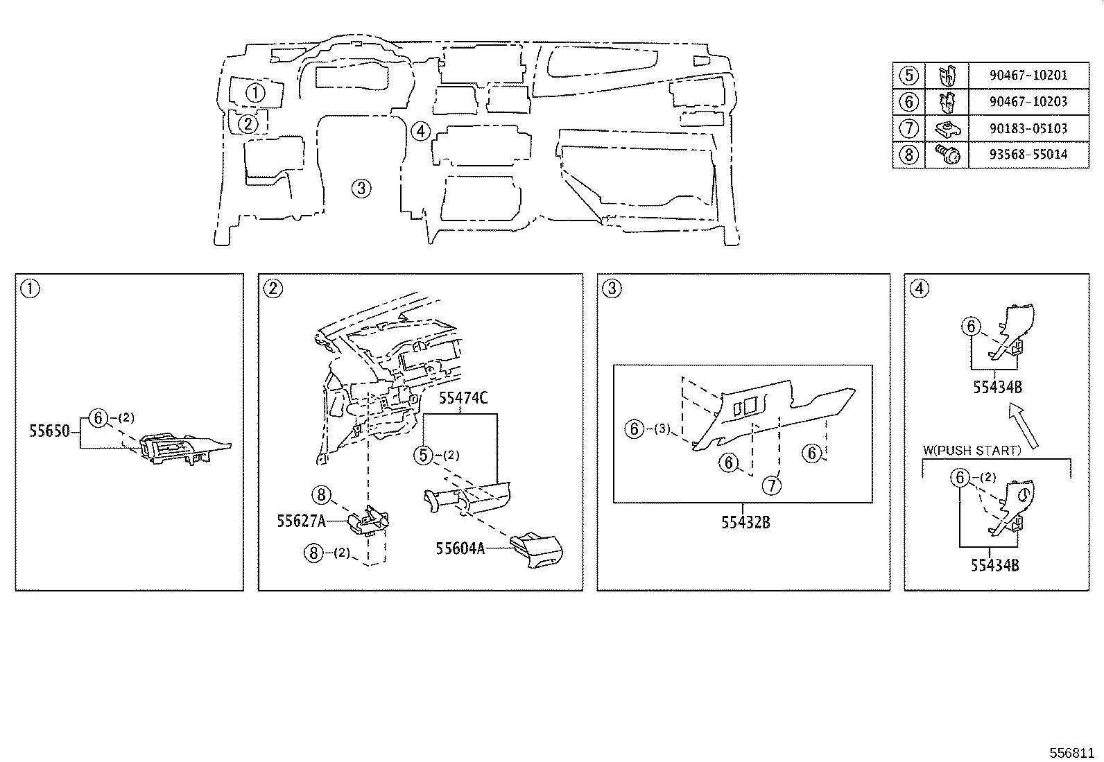 55522-0D010 COVER, RADIO TUNER OPENING product image