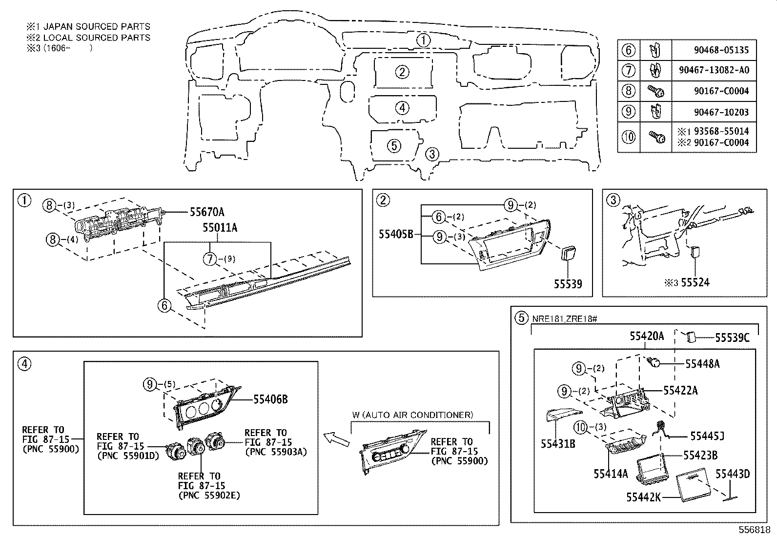 55330-02810 REINFORCEMENT, INSTRUMENT PANEL product image