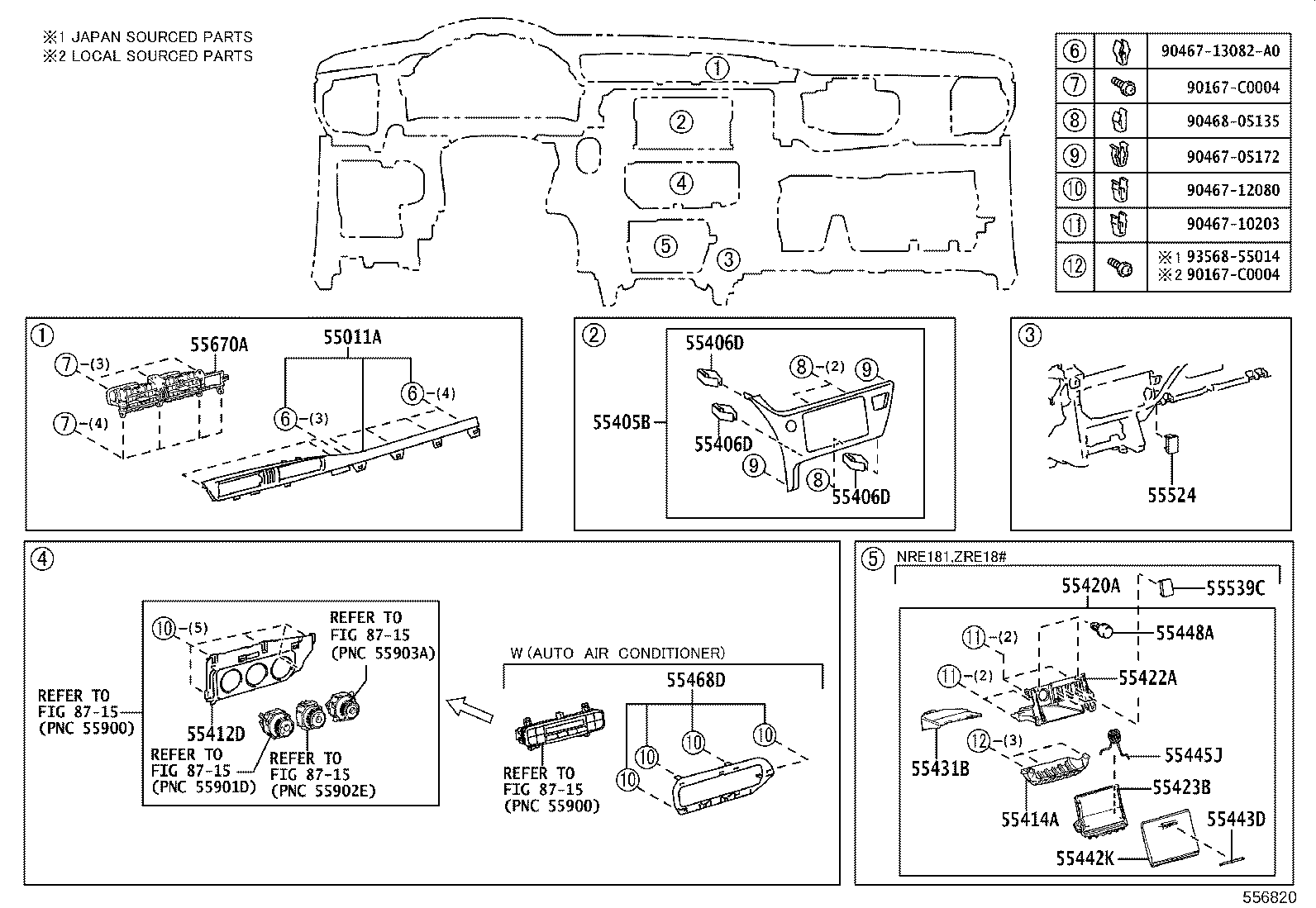 55330-02810 REINFORCEMENT, INSTRUMENT PANEL product image