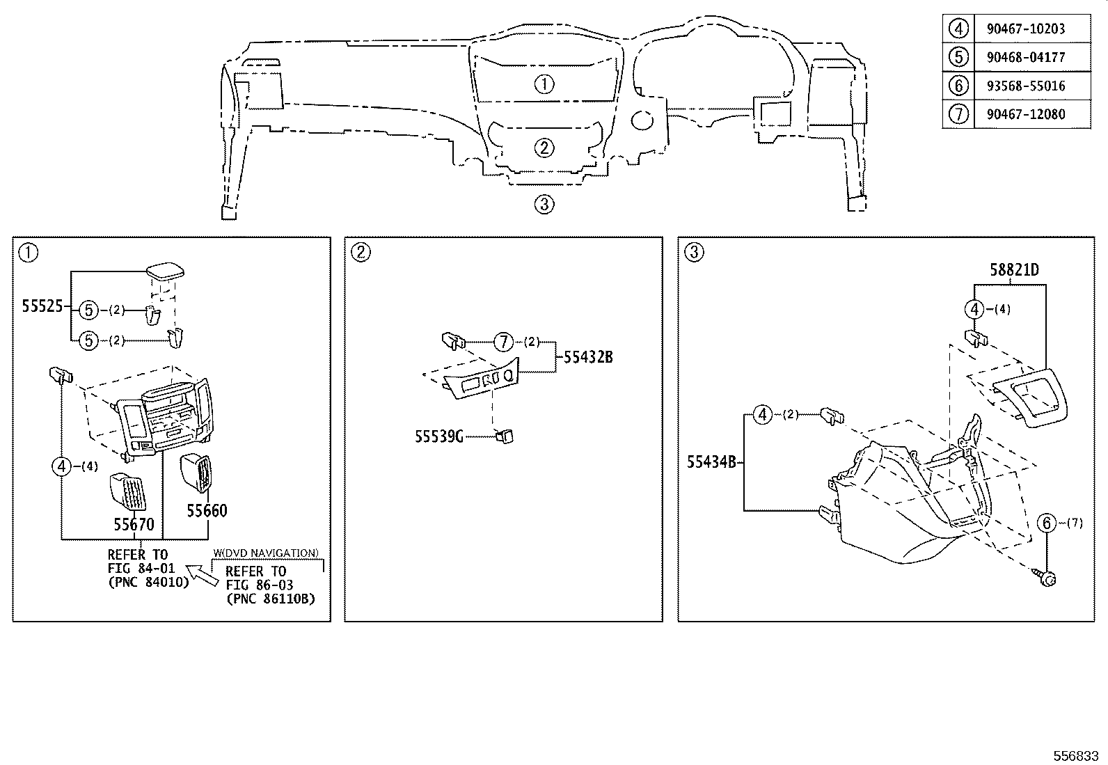55306-48050 BRACE SUB-ASSY, INSTRUMENT PANEL, NO.1 product image