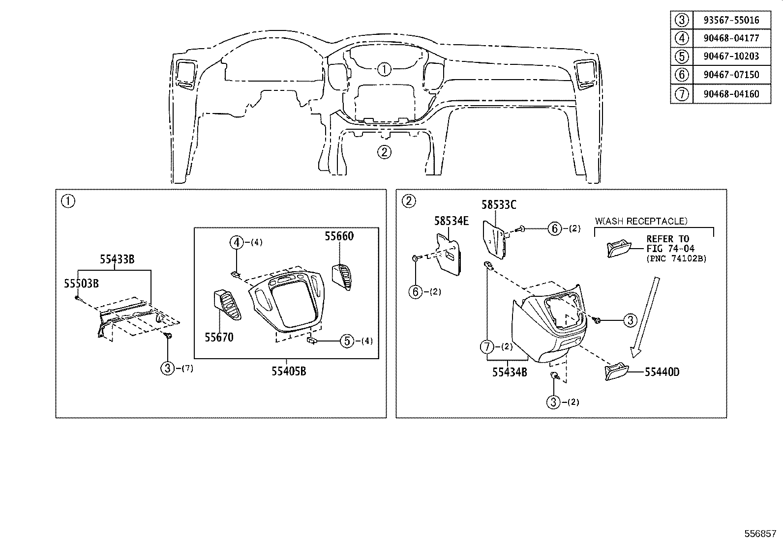 55972-48030 DUCT, SIDE DEFROSTER NOZZLE, NO.2 product image