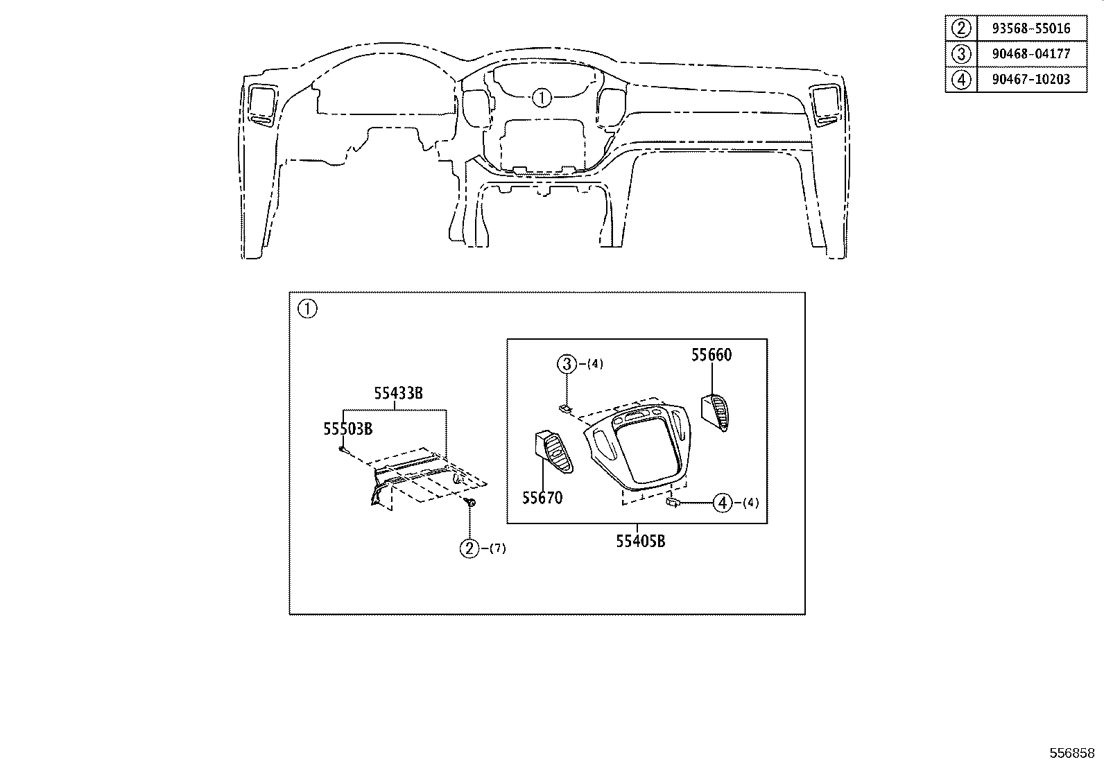 55972-48030 DUCT, SIDE DEFROSTER NOZZLE, NO.2 product image
