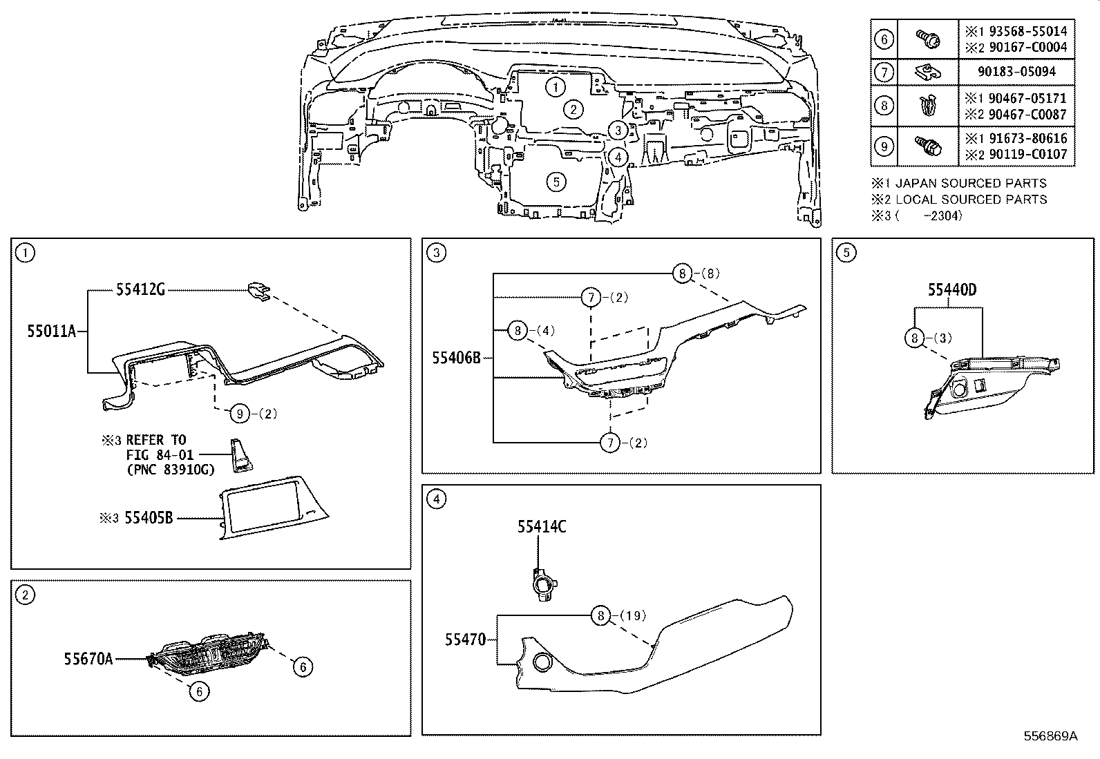 55405-F4160 PANEL SUB-ASSY, INSTRUMENT CLUSTER FINISH, CENTER product image