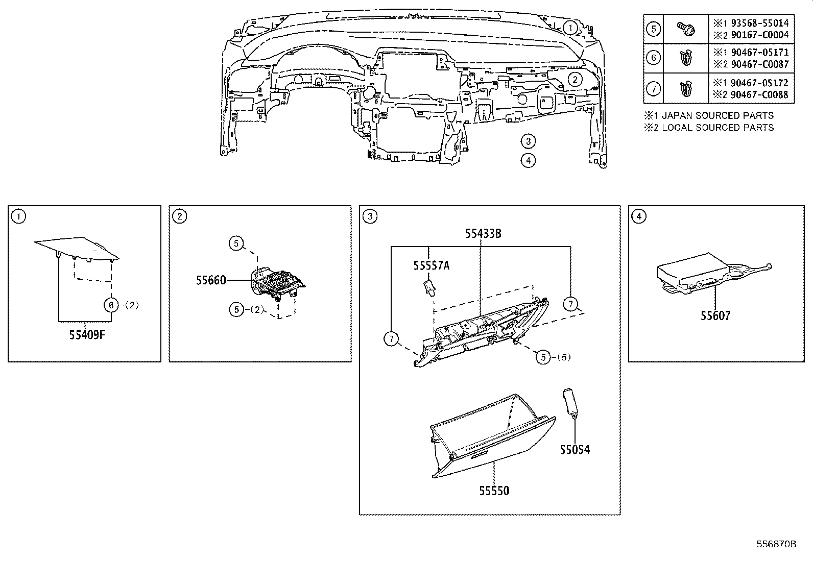 55405-F4160 PANEL SUB-ASSY, INSTRUMENT CLUSTER FINISH, CENTER product image