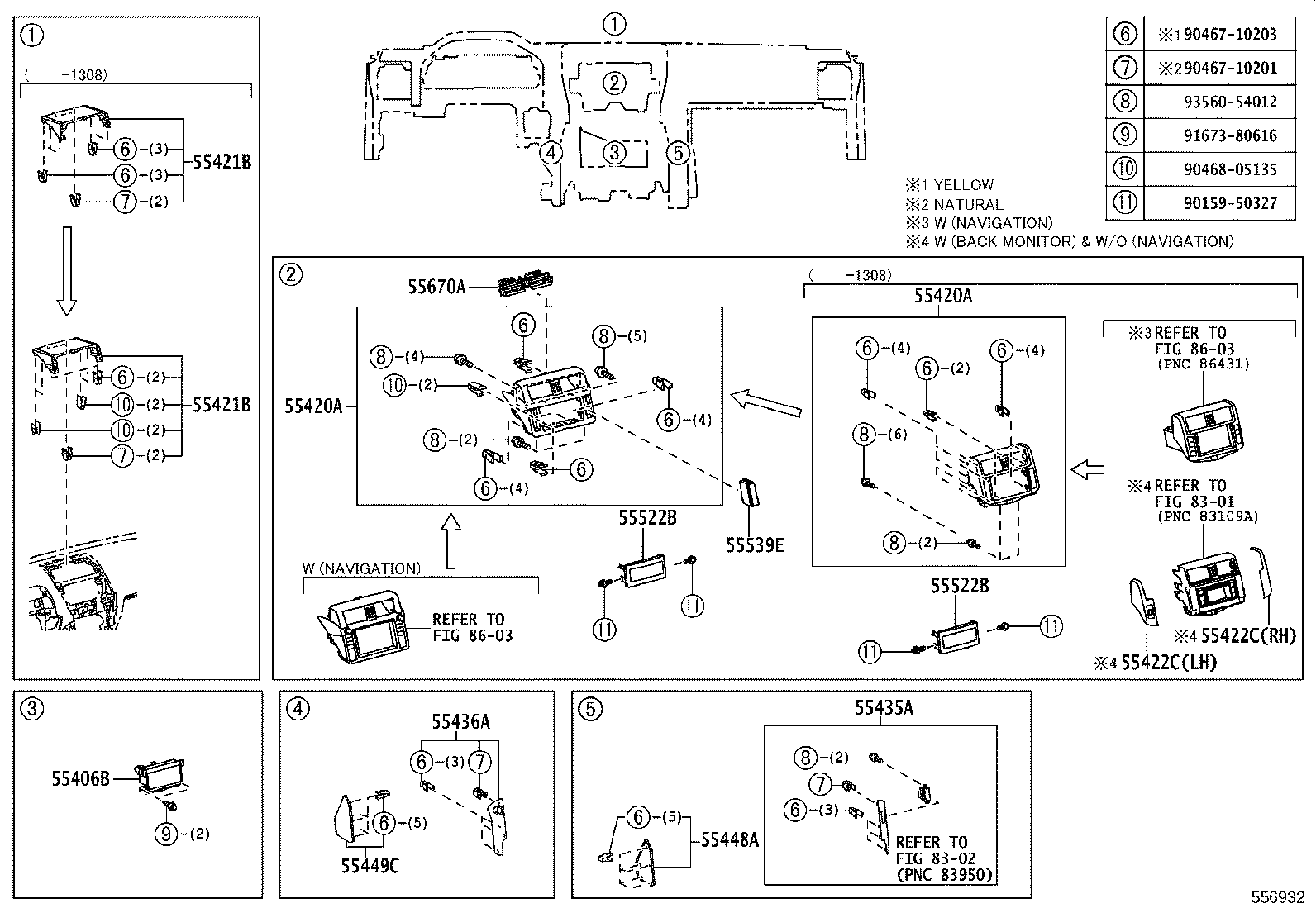55330-60261 REINFORCEMENT ASSY, INSTRUMENT PANEL product image