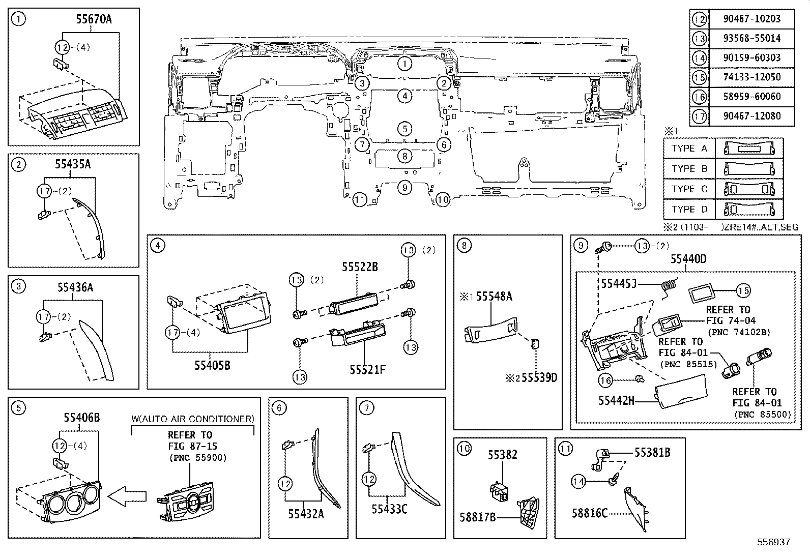 55416-02150 RETAINER, METER HOOD, NO.1 product image