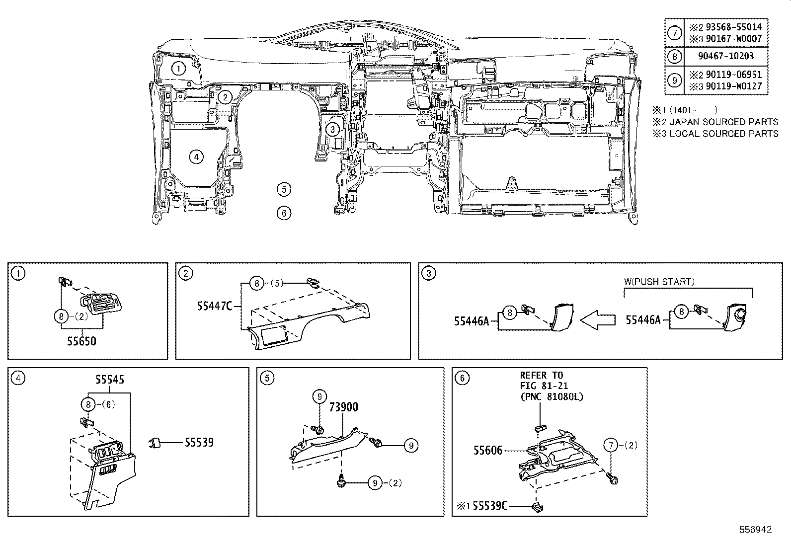 69065-53010 CYLINDER SUB-ASSY, AIR BAG CUT OFF SW product image