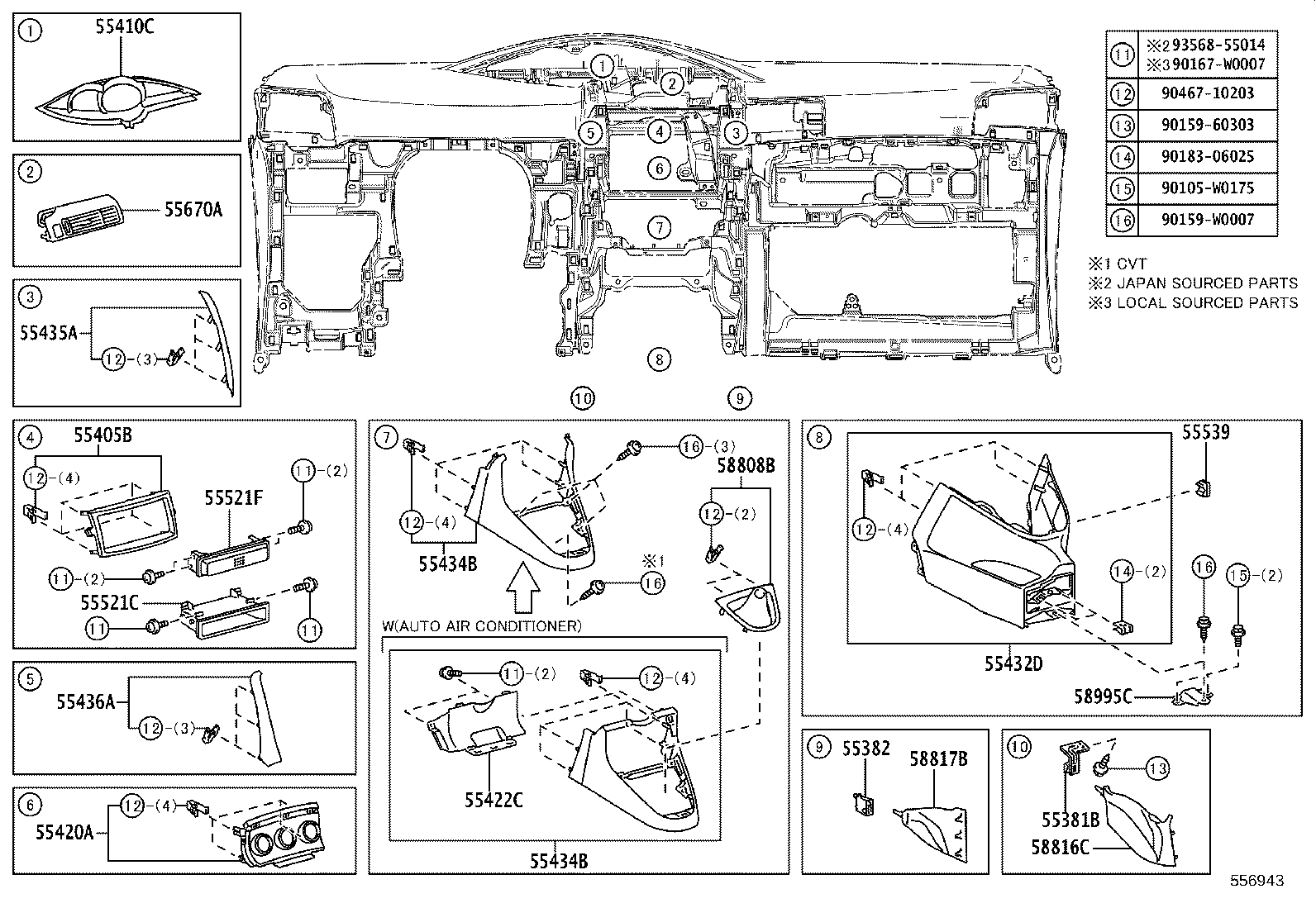 69065-53010 CYLINDER SUB-ASSY, AIR BAG CUT OFF SW product image