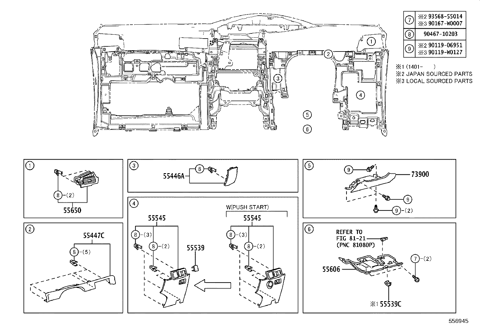 69065-53010 CYLINDER SUB-ASSY, AIR BAG CUT OFF SW product image