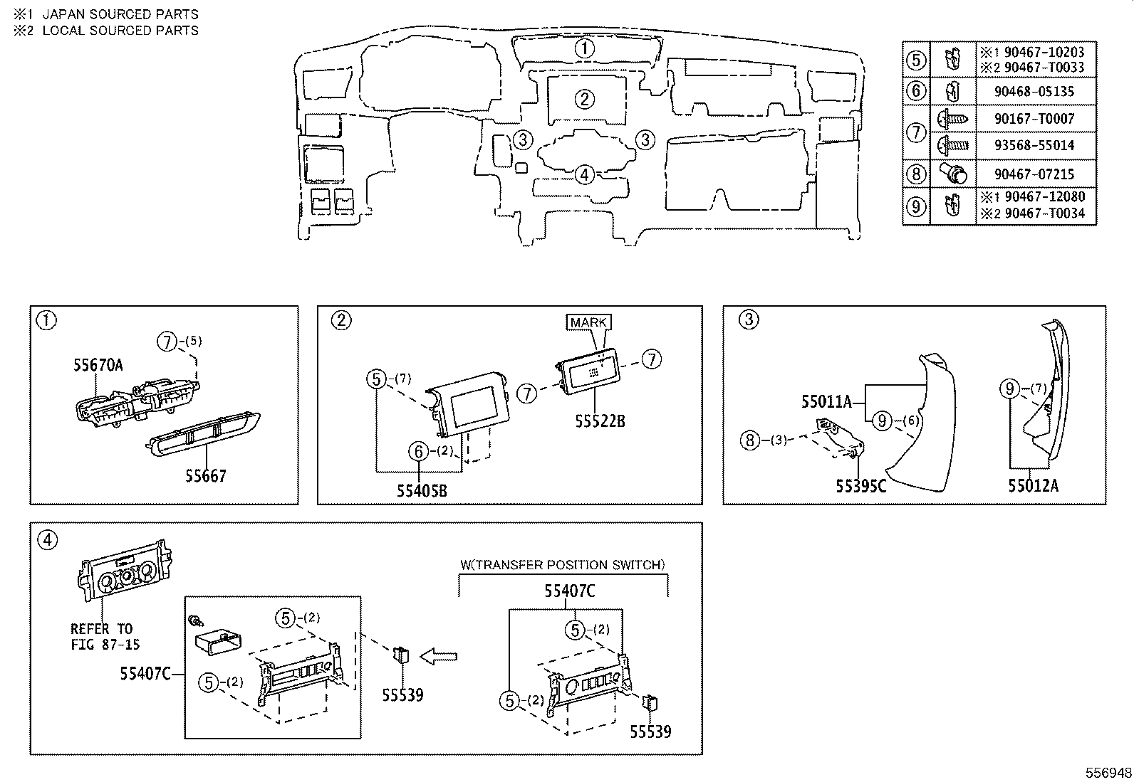 55330-KK520 REINFORCEMENT ASSY, INSTRUMENT PANEL product image