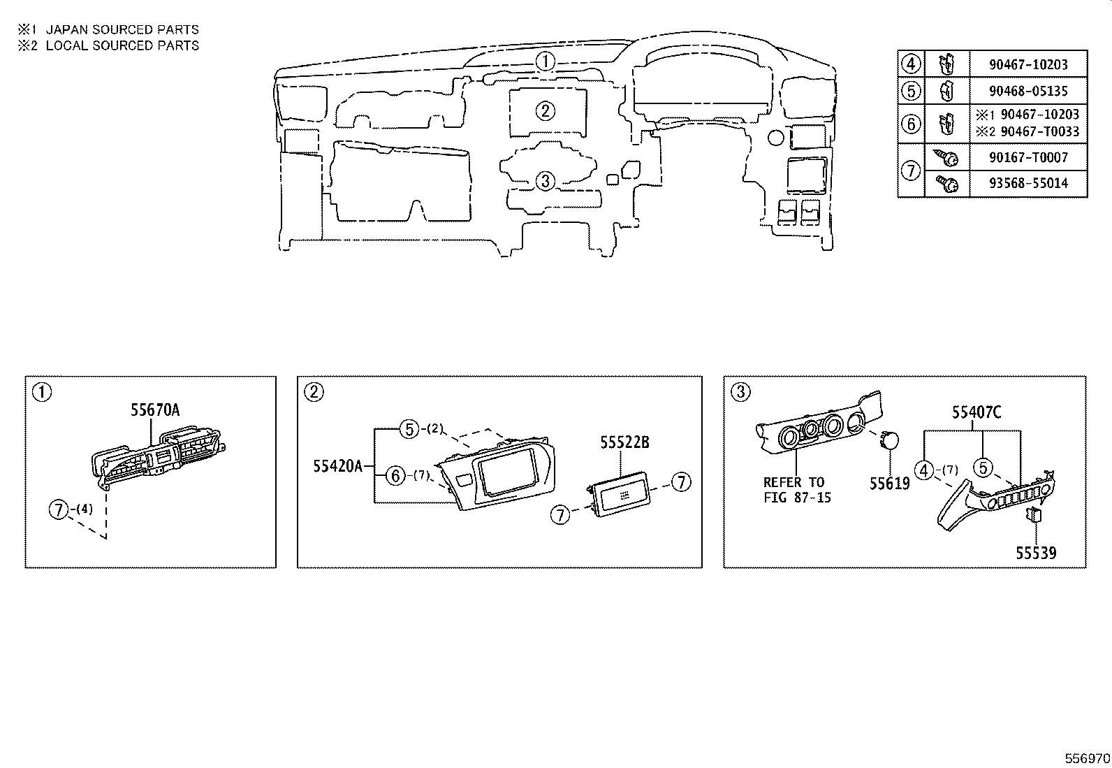55650-YP080 REGISTER ASSY, INSTRUMENT PANEL, NO.1 product image
