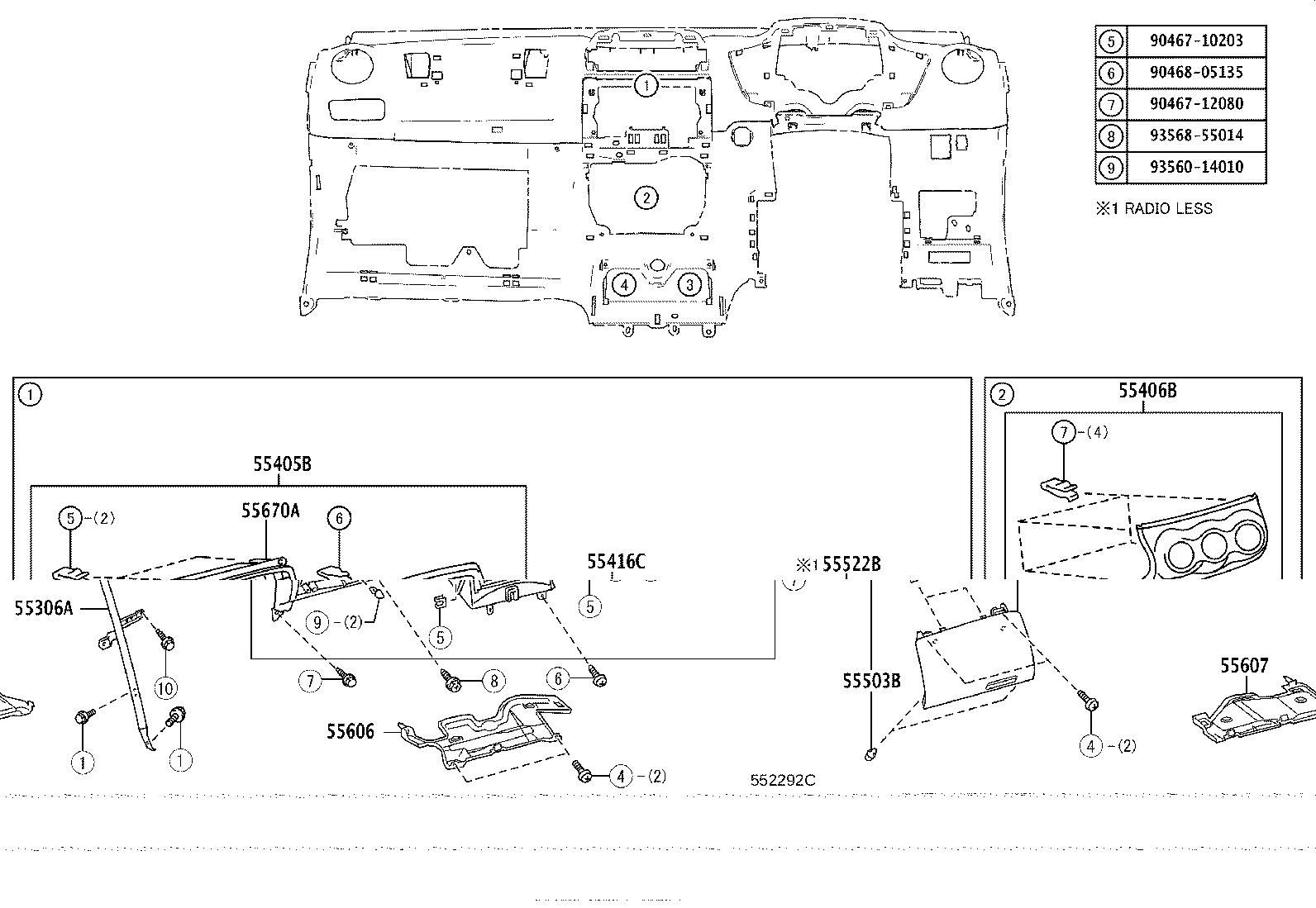82140-52030 WIRE ASSY, INSTRUMENT PANEL product image