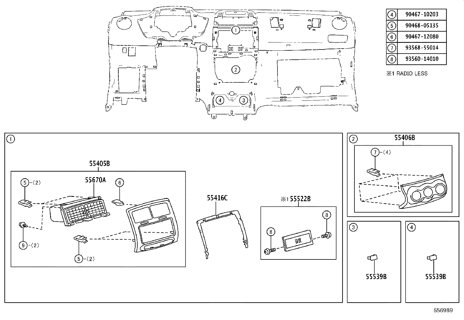 82140-52030 WIRE ASSY, INSTRUMENT PANEL product image