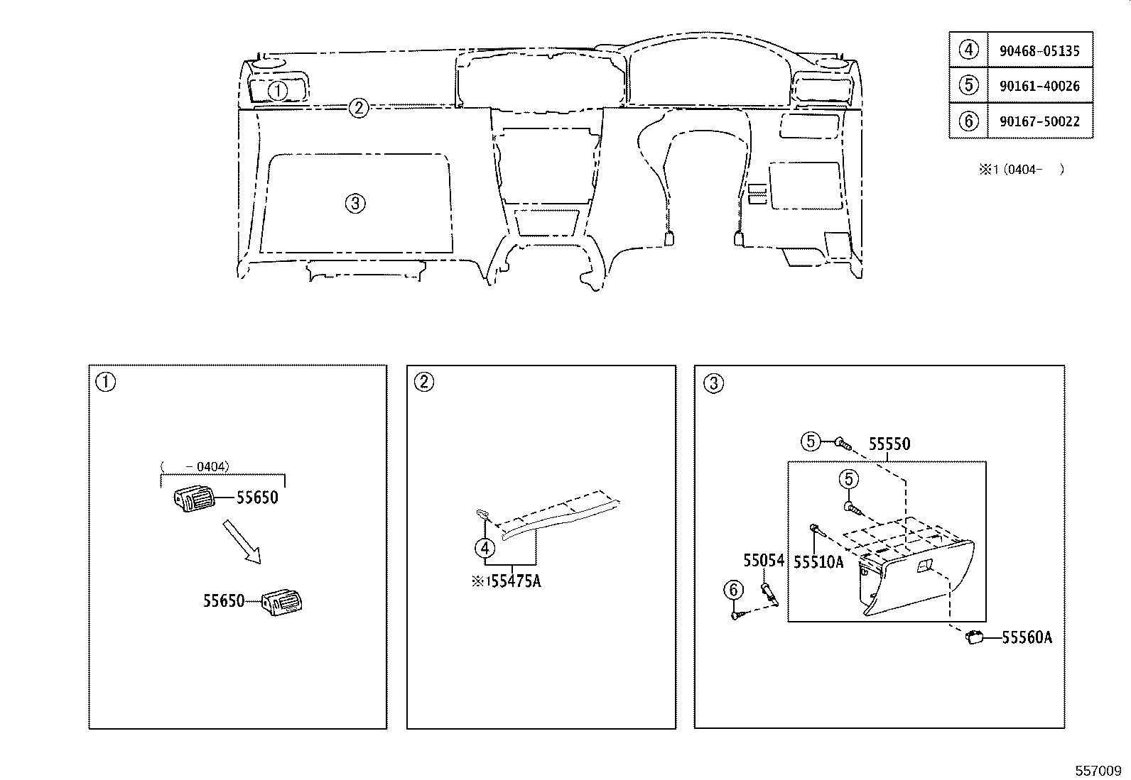 55474-12150-B0 GARNISH, INSTRUMENT CLUSTER FINISH PANEL, NO.1 product image