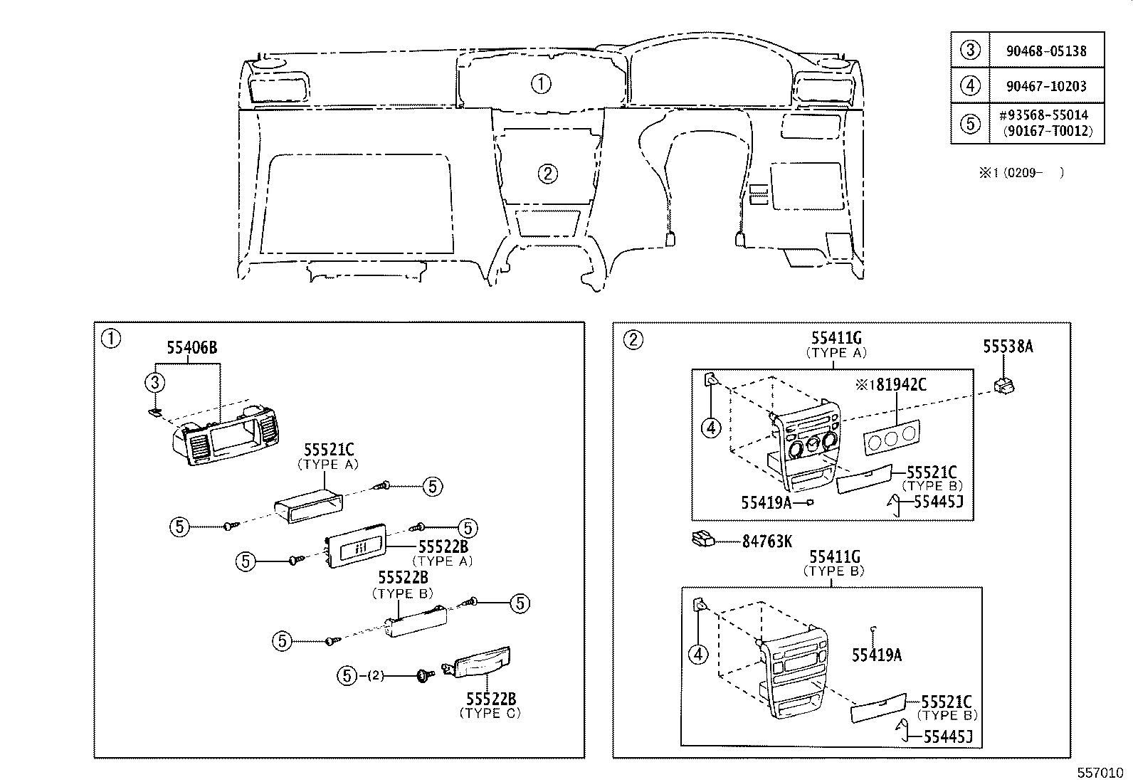 55330-02100 REINFORCEMENT ASSY, INSTRUMENT PANEL product image