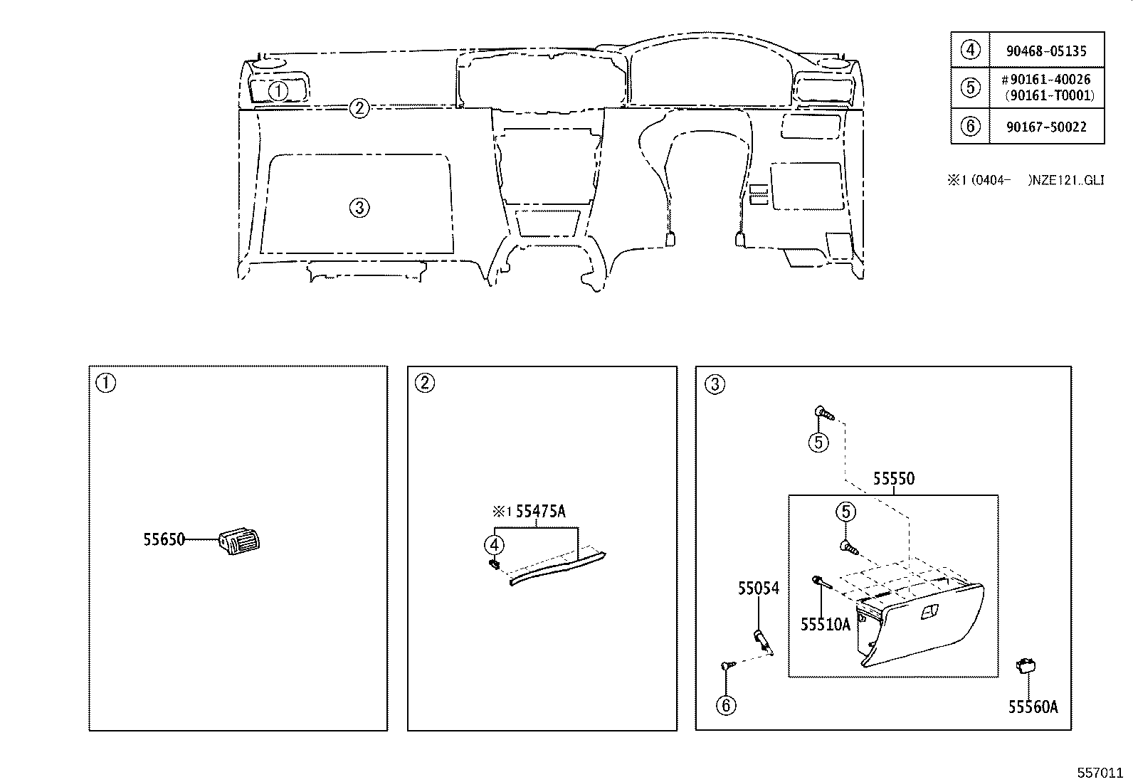 55330-02100 REINFORCEMENT ASSY, INSTRUMENT PANEL product image