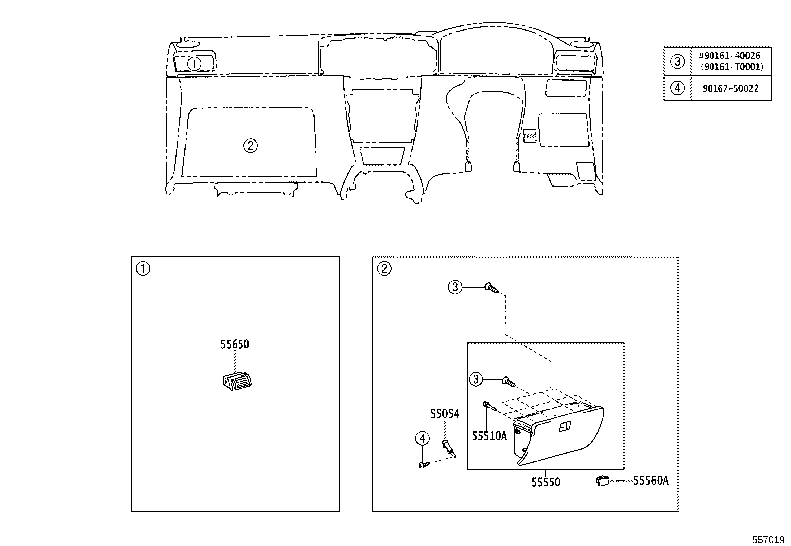 55330-02090 REINFORCEMENT ASSY, INSTRUMENT PANEL product image