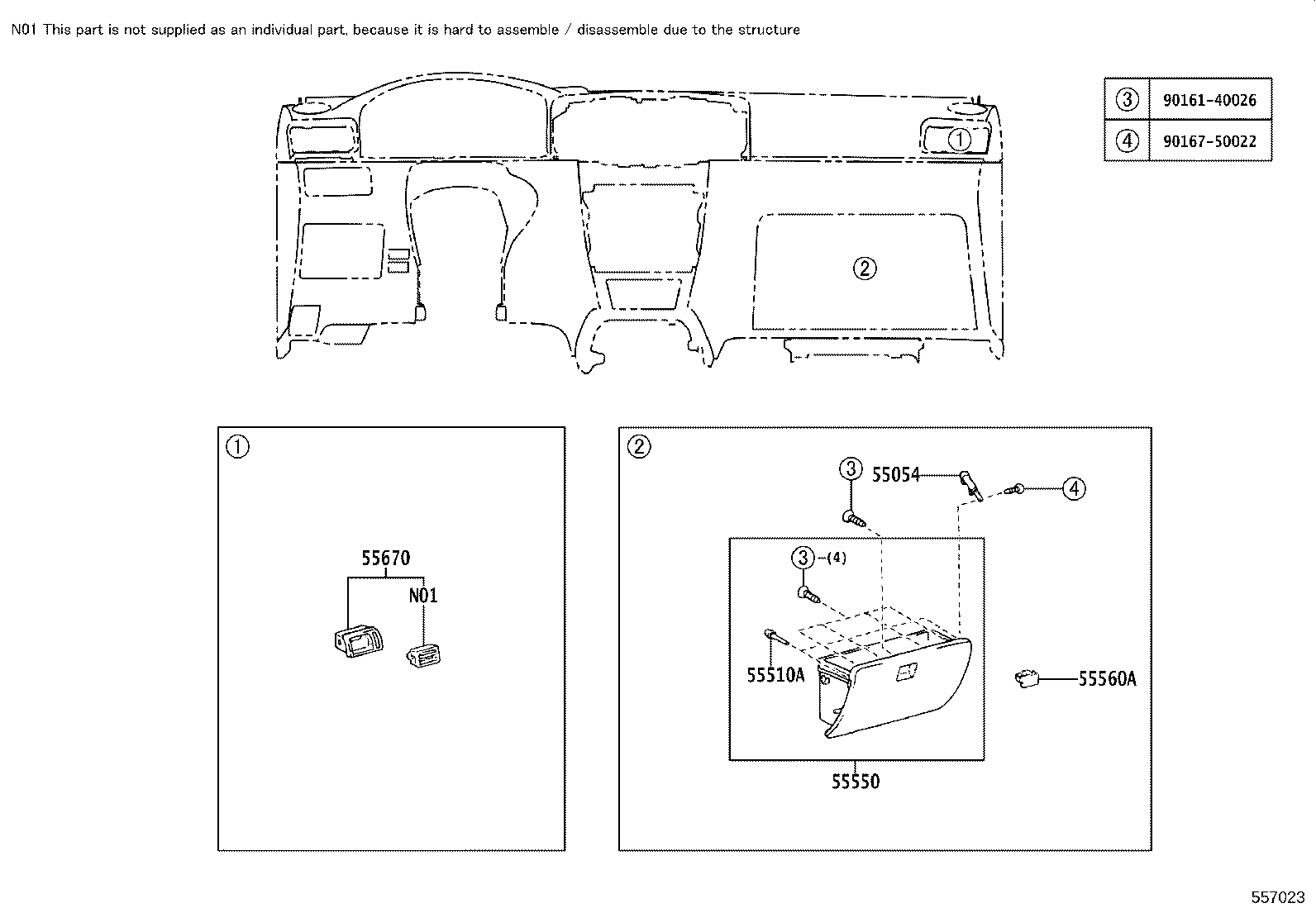 55403-02090 HOOD SUB-ASSY, METER product image