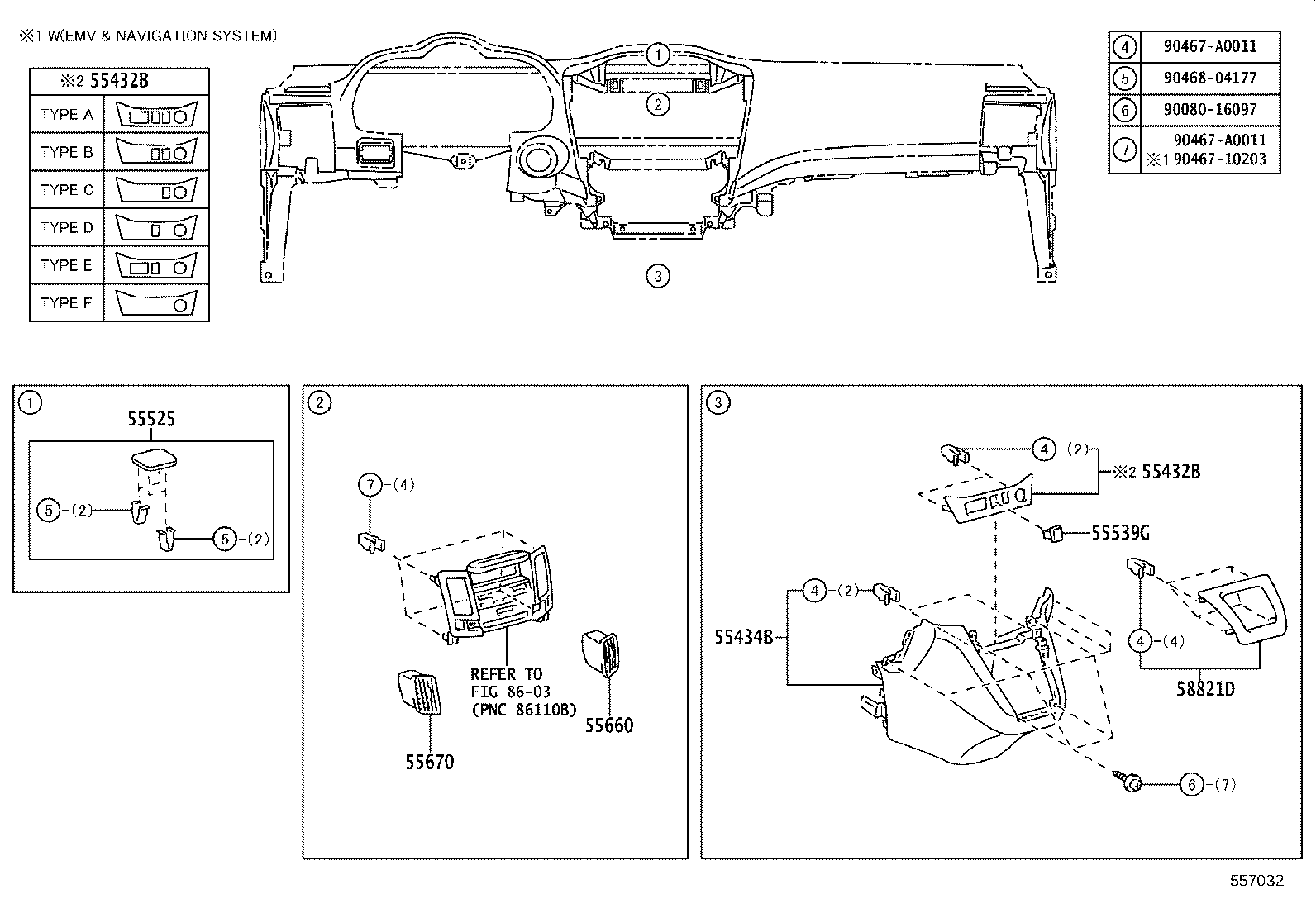55432-0E010 PANEL, INSTRUMENT PANEL FINISH, LOWER product image