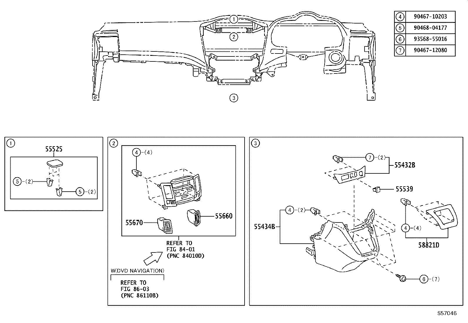55432-48220 PANEL, INSTRUMENT PANEL FINISH, LOWER product image