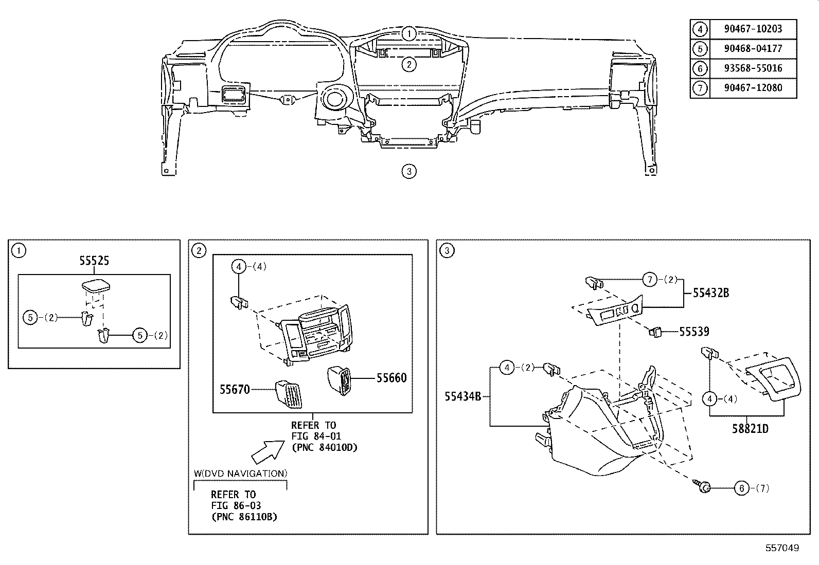 55432-48350 PANEL, INSTRUMENT PANEL FINISH, LOWER product image