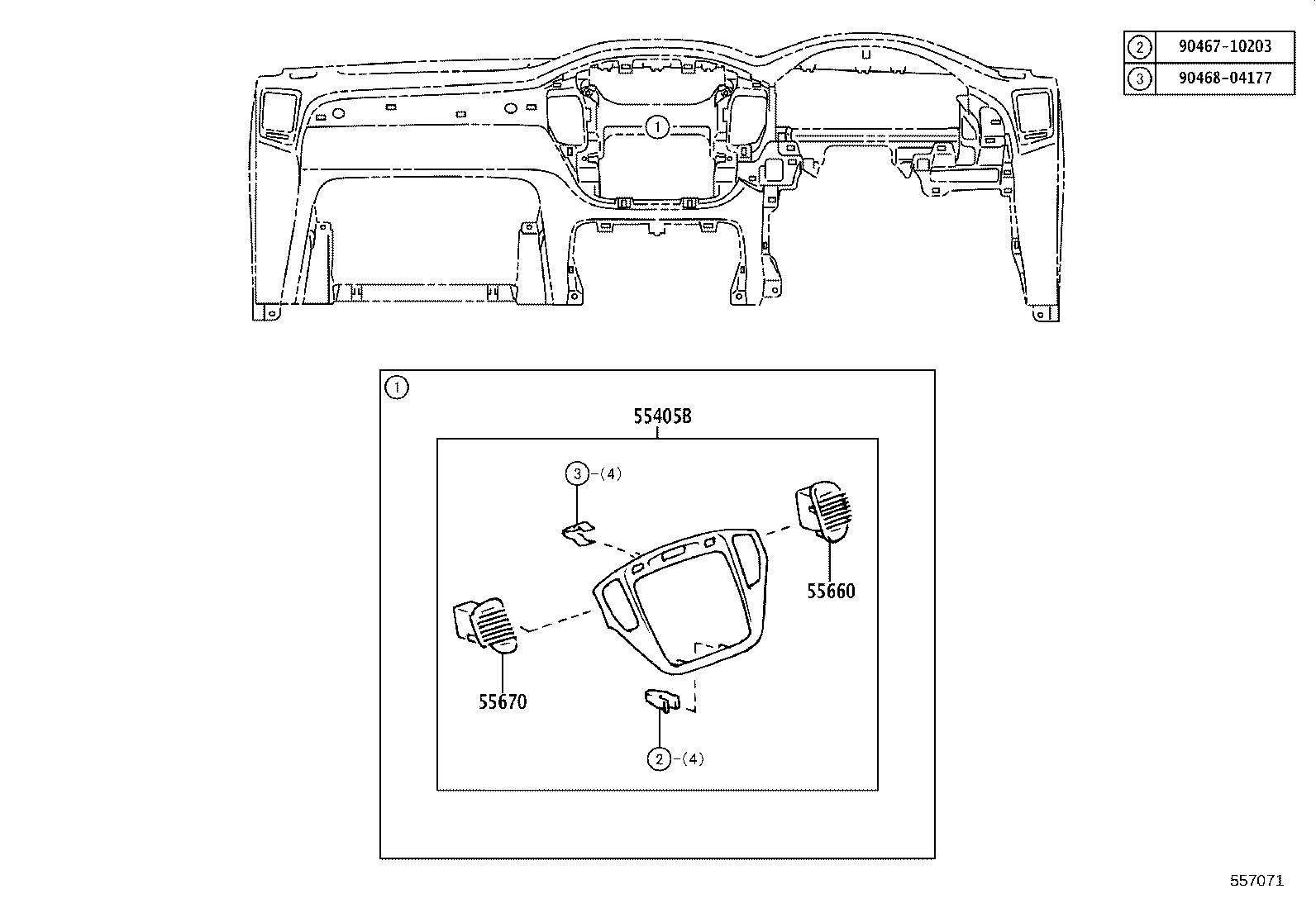 55330-48141 REINFORCEMENT ASSY, INSTRUMENT PANEL product image