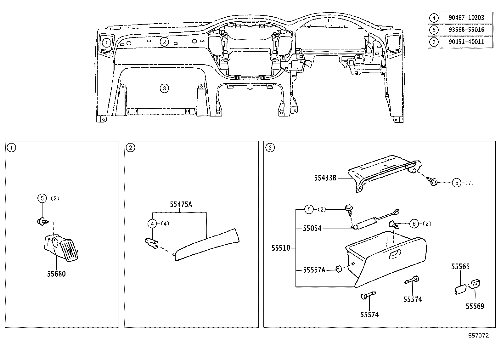 55330-48141 REINFORCEMENT ASSY, INSTRUMENT PANEL product image